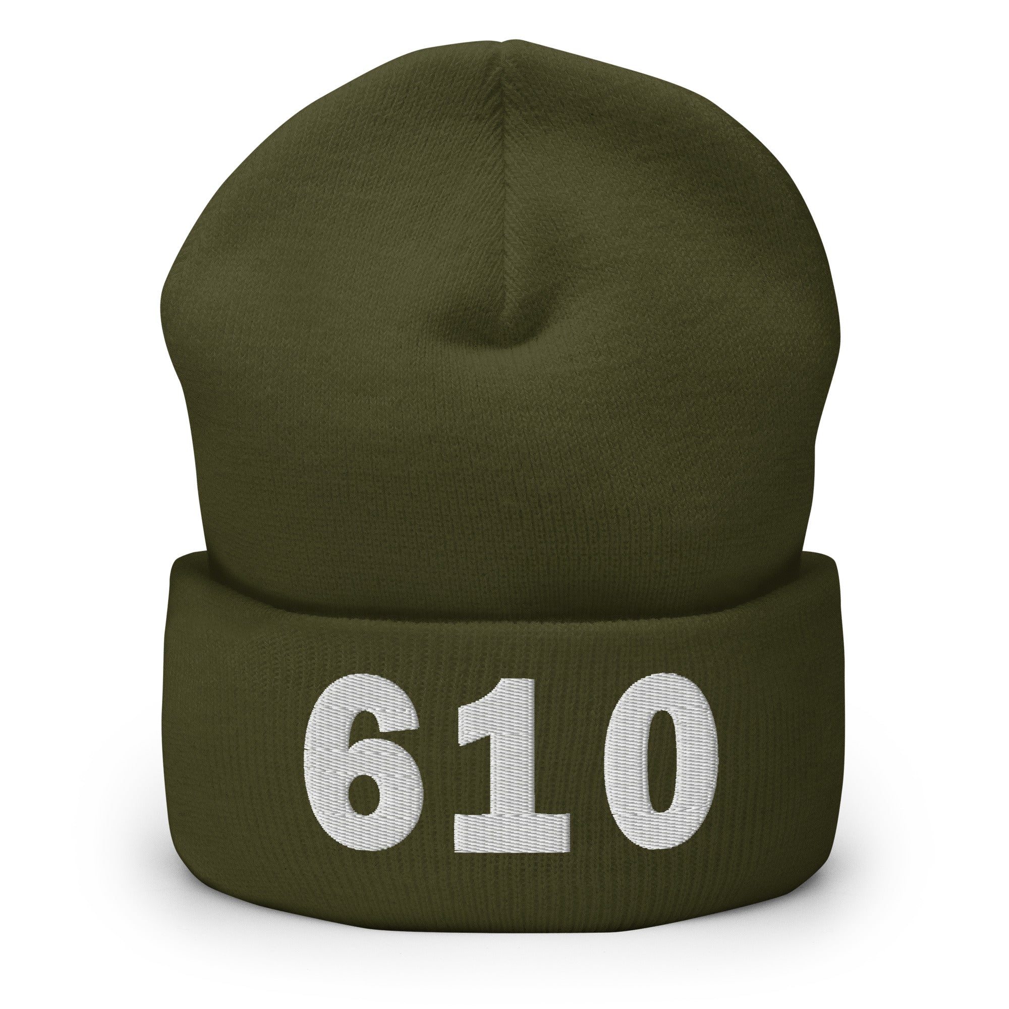 610 Area Code Cuffed Beanie