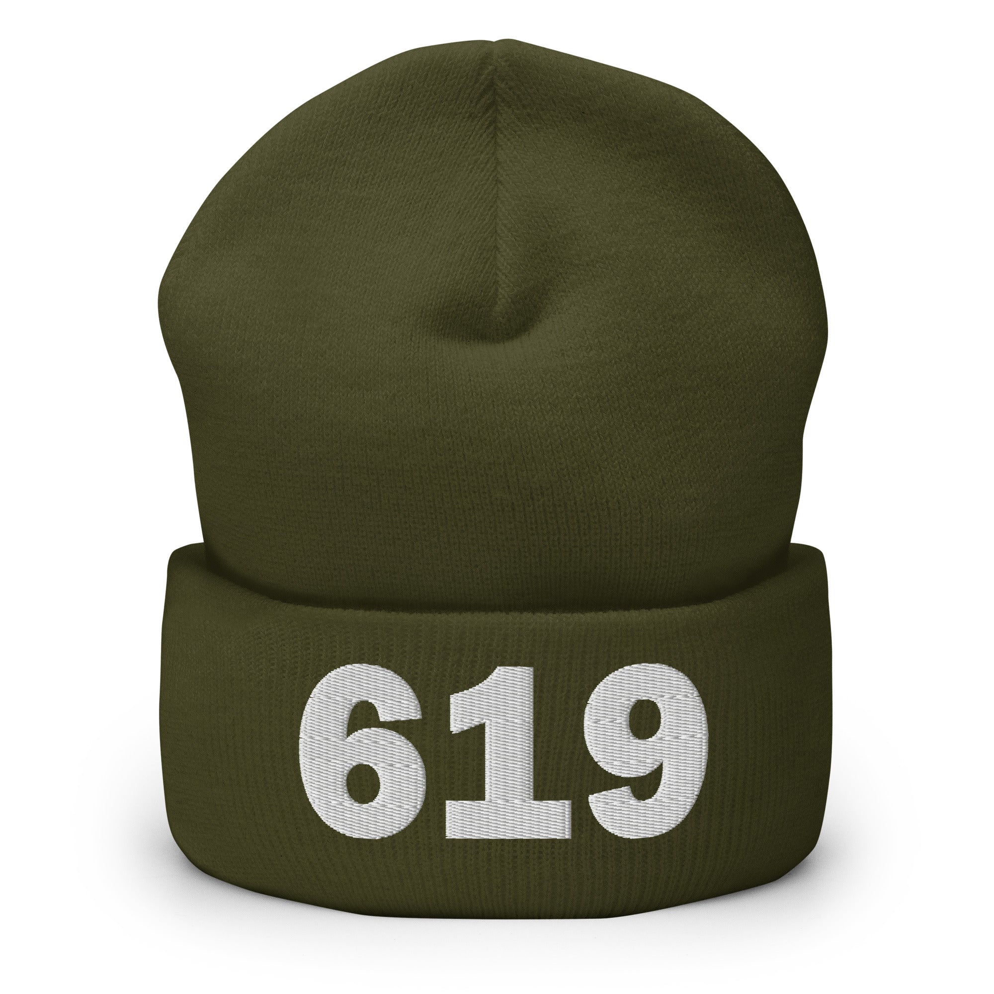 619 Area Code Cuffed Beanie