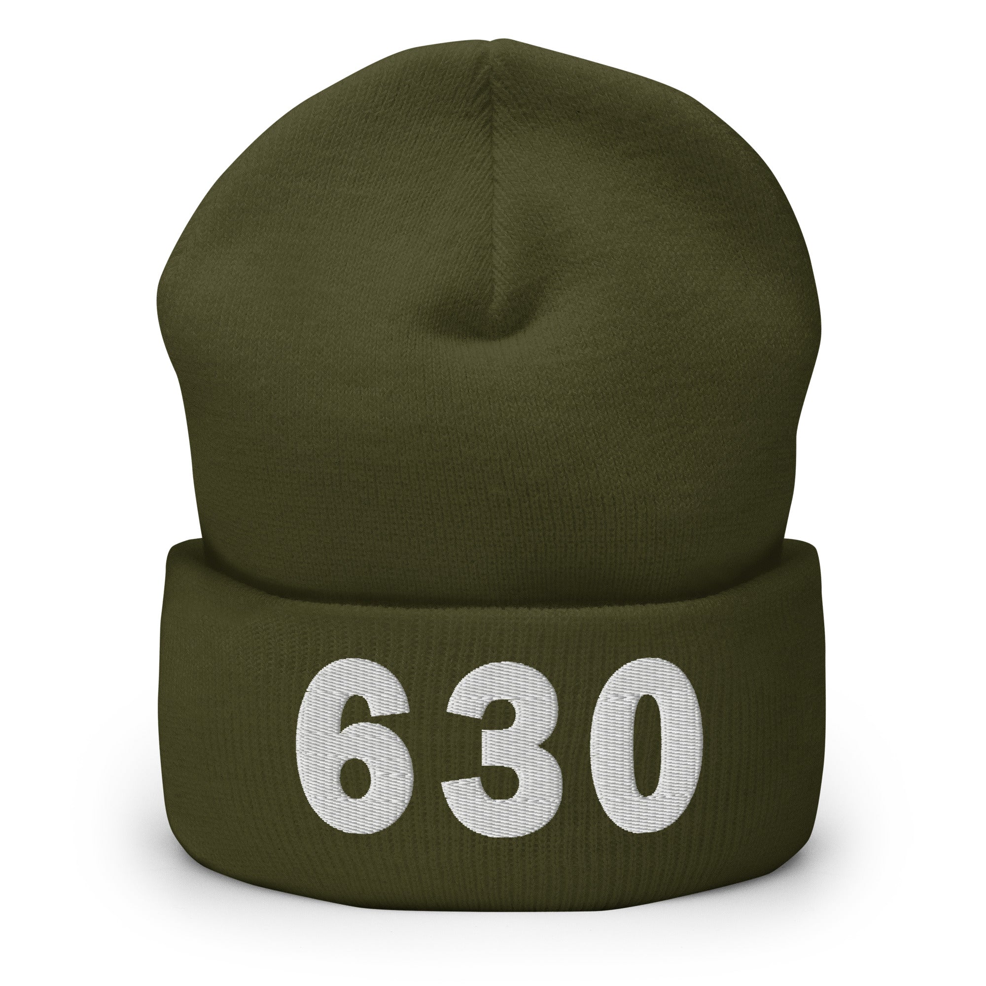 630 Area Code Cuffed Beanie