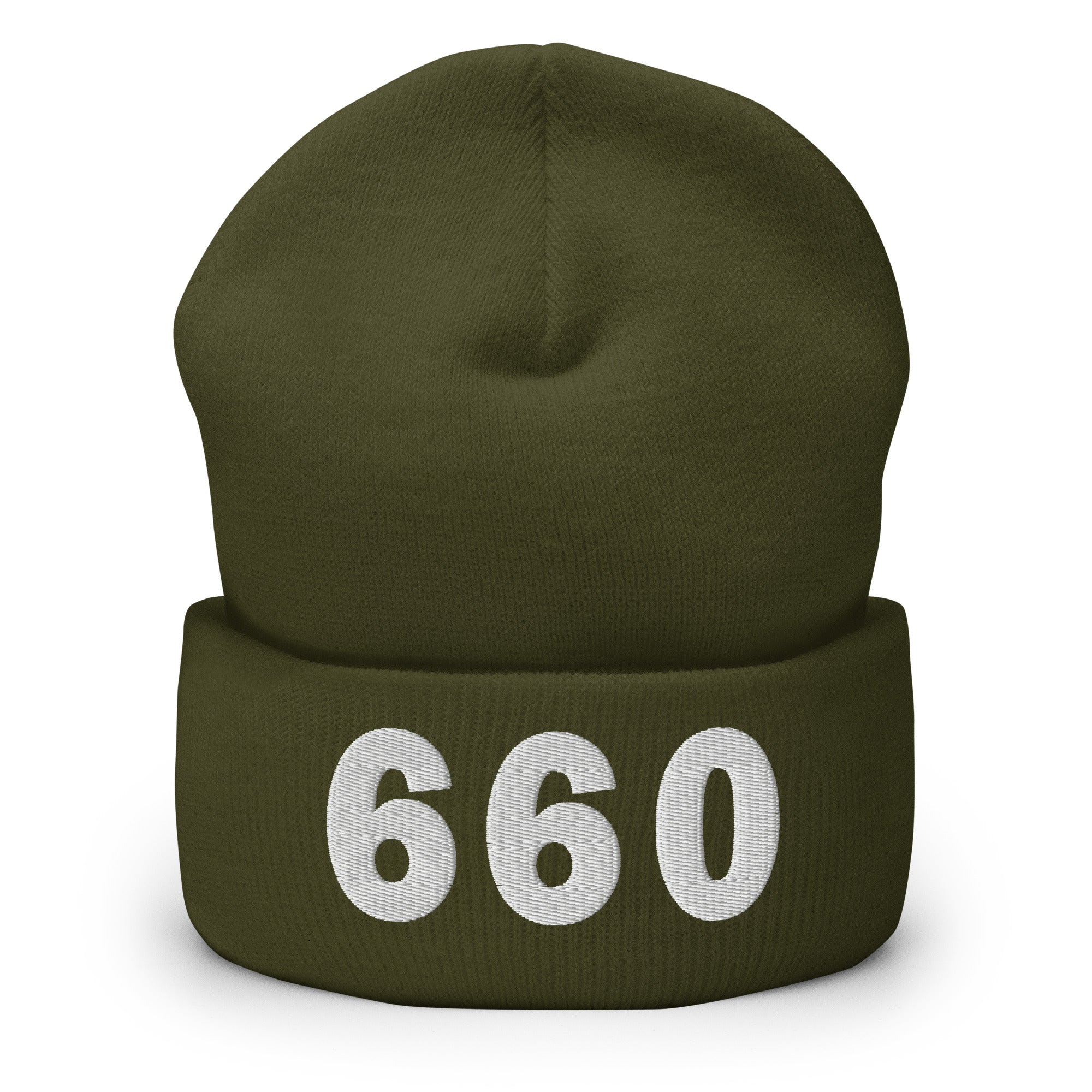 660 Area Code Cuffed Beanie