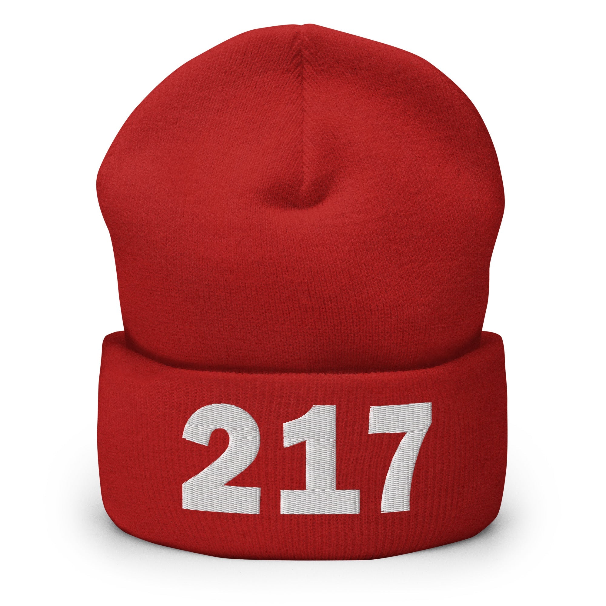 217 Area Code Cuffed Beanie
