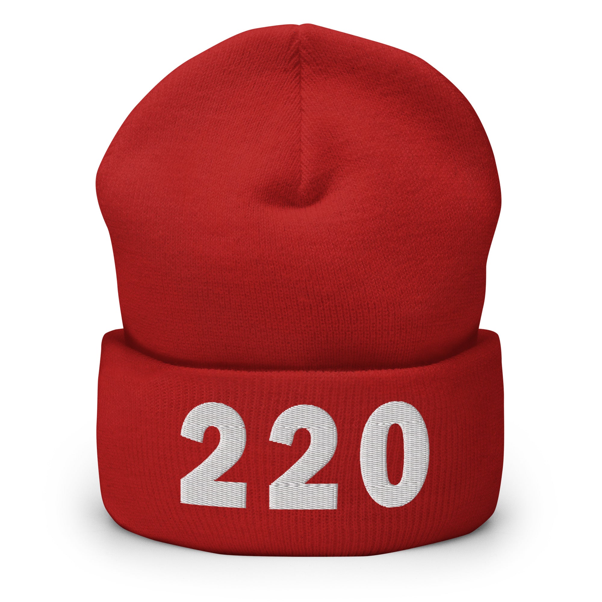220 Area Code Cuffed Beanie