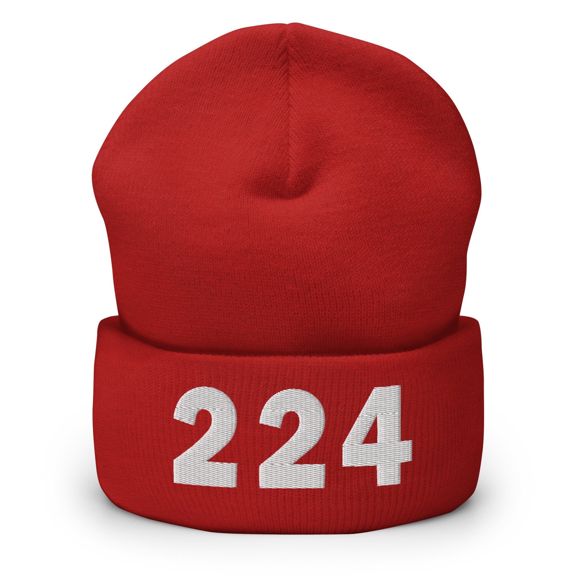 224 Area Code Cuffed Beanie
