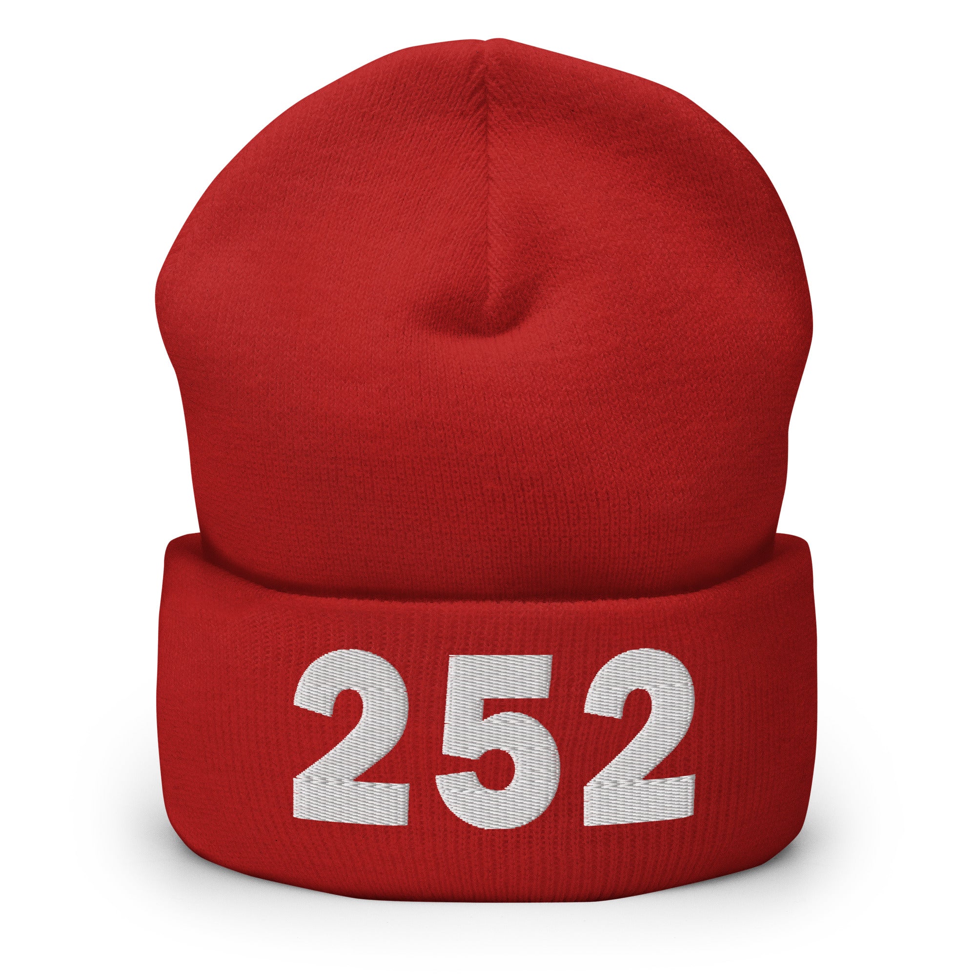 252 Area Code Cuffed Beanie