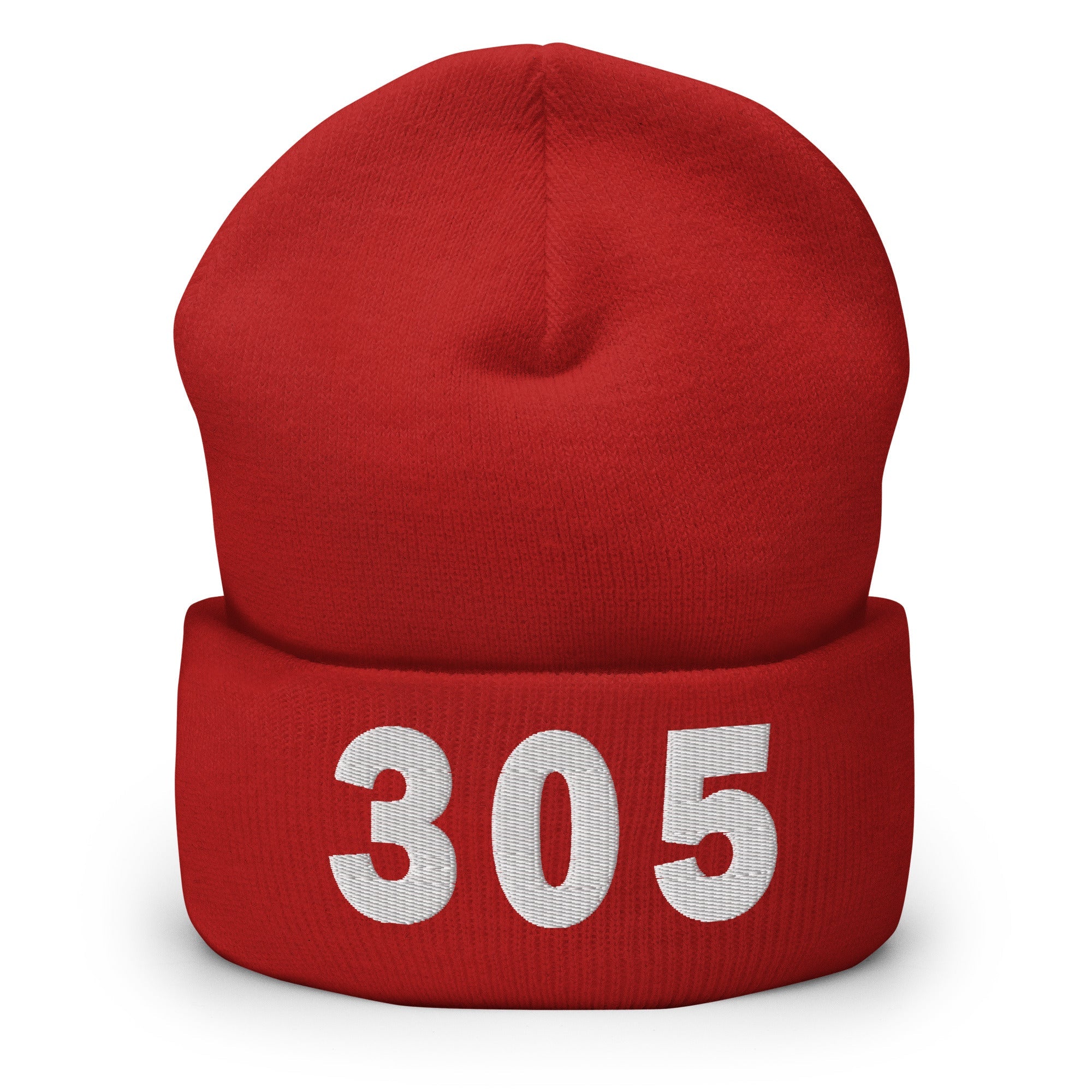 305 Area Code Cuffed Beanie