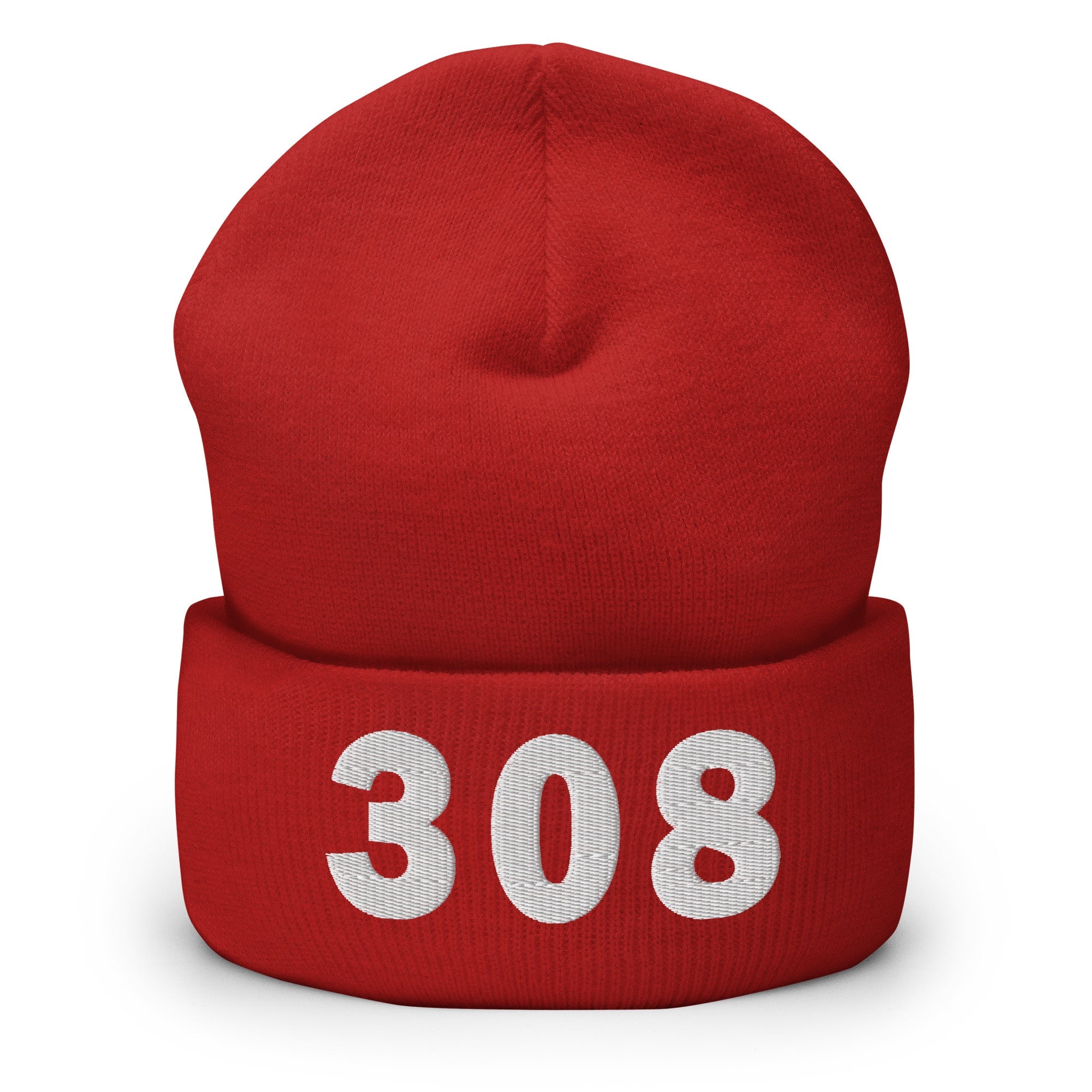 308 Area Code Cuffed Beanie