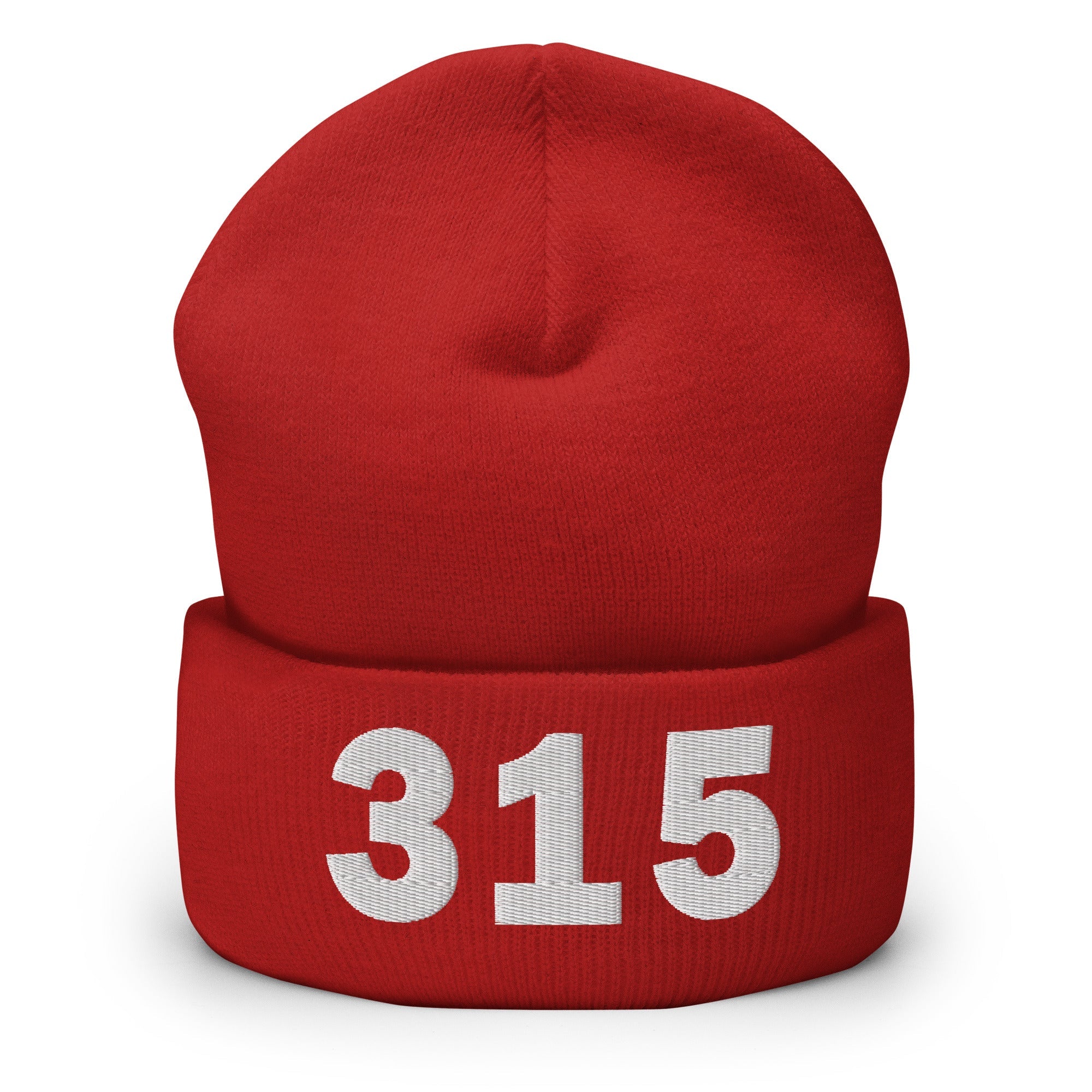 315 Area Code Cuffed Beanie