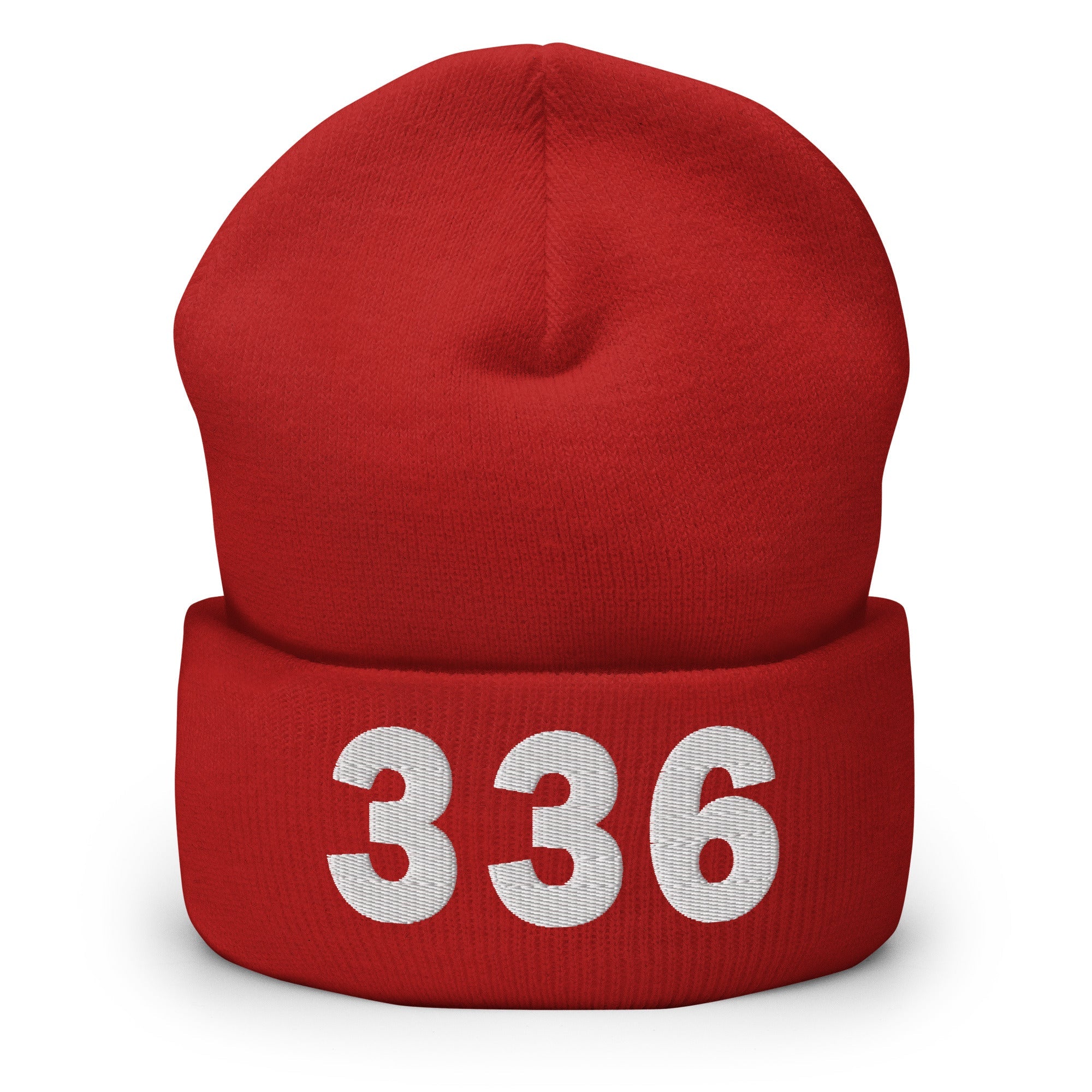 336 Area Code Cuffed Beanie