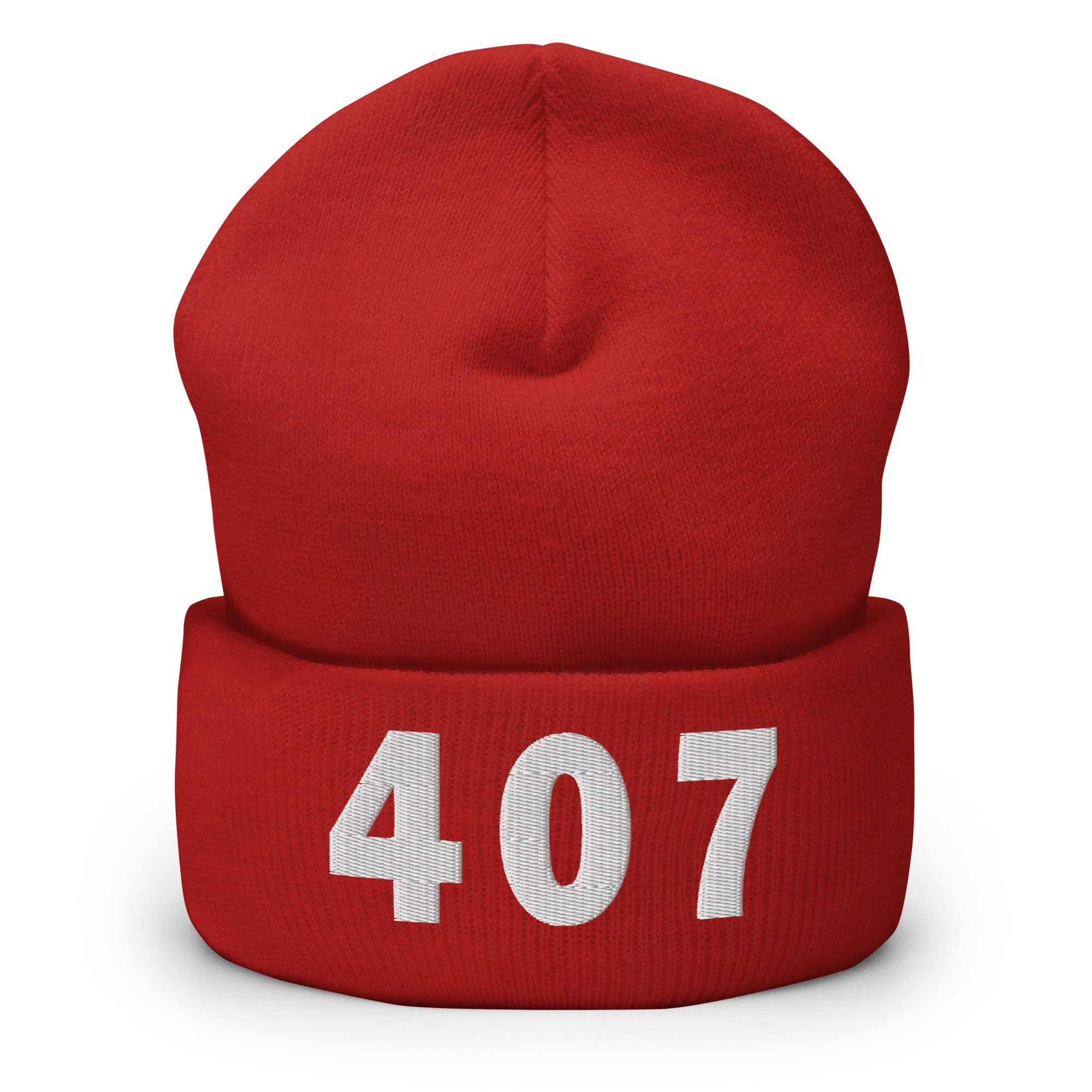 407 Area Code Cuffed Beanie