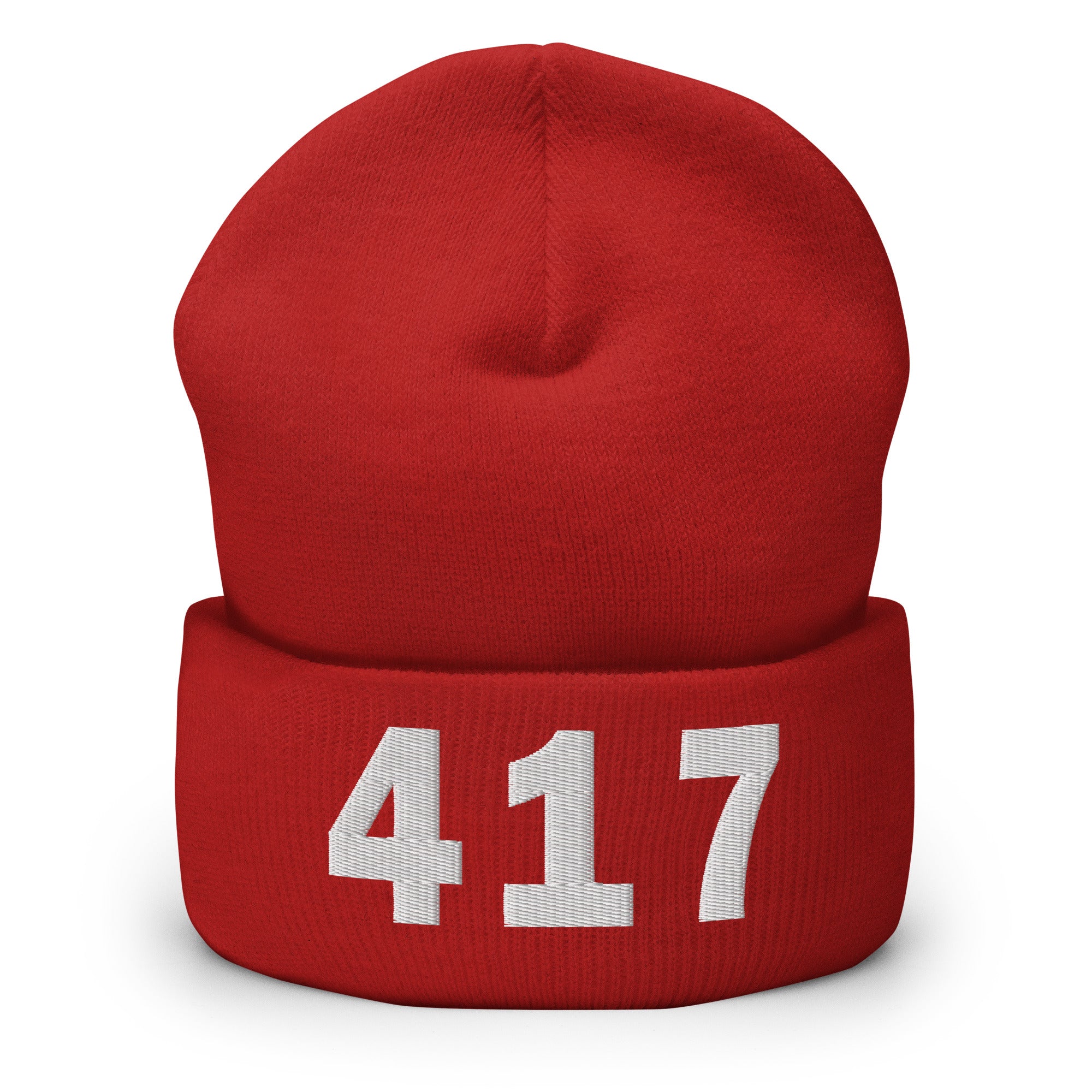 417 Area Code Cuffed Beanie