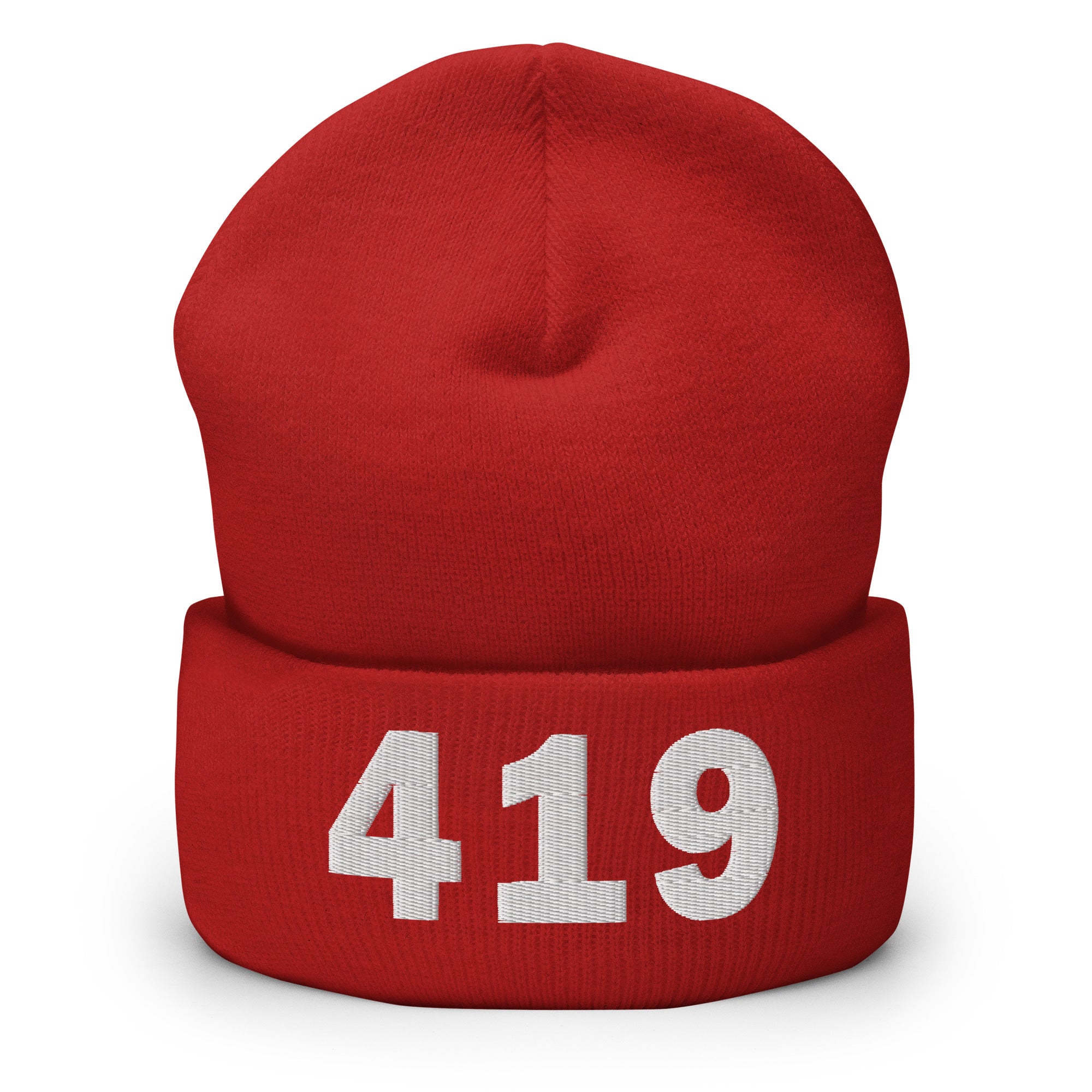 419 Area Code Cuffed Beanie