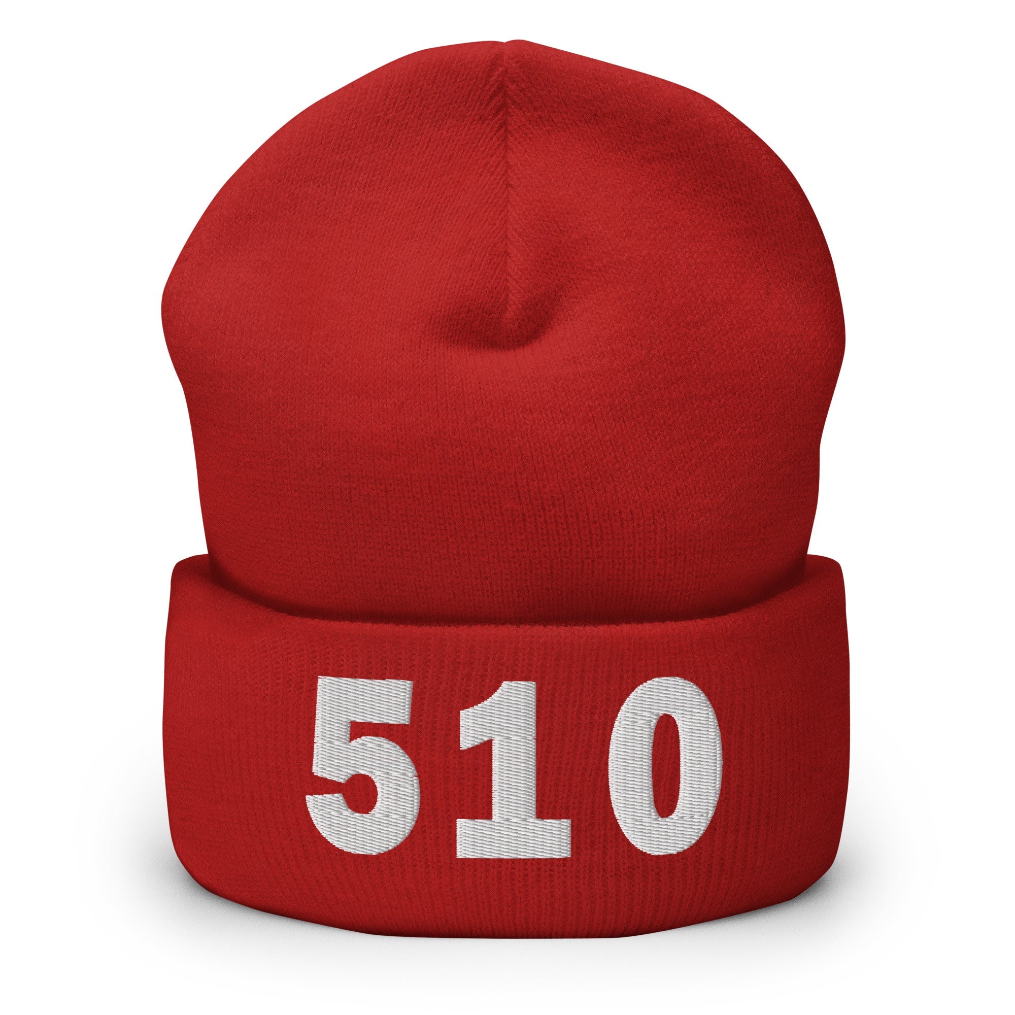 510 Area Code Cuffed Beanie