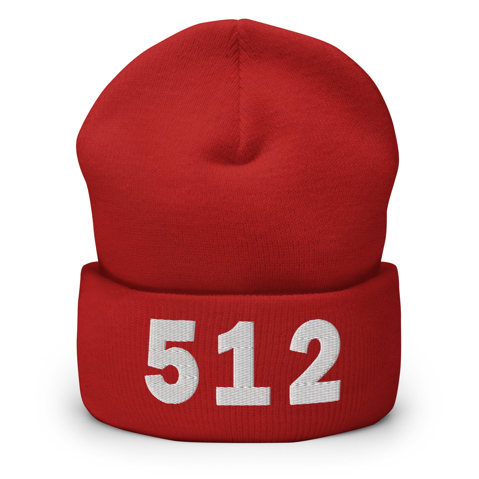 512 Area Code Cuffed Beanie