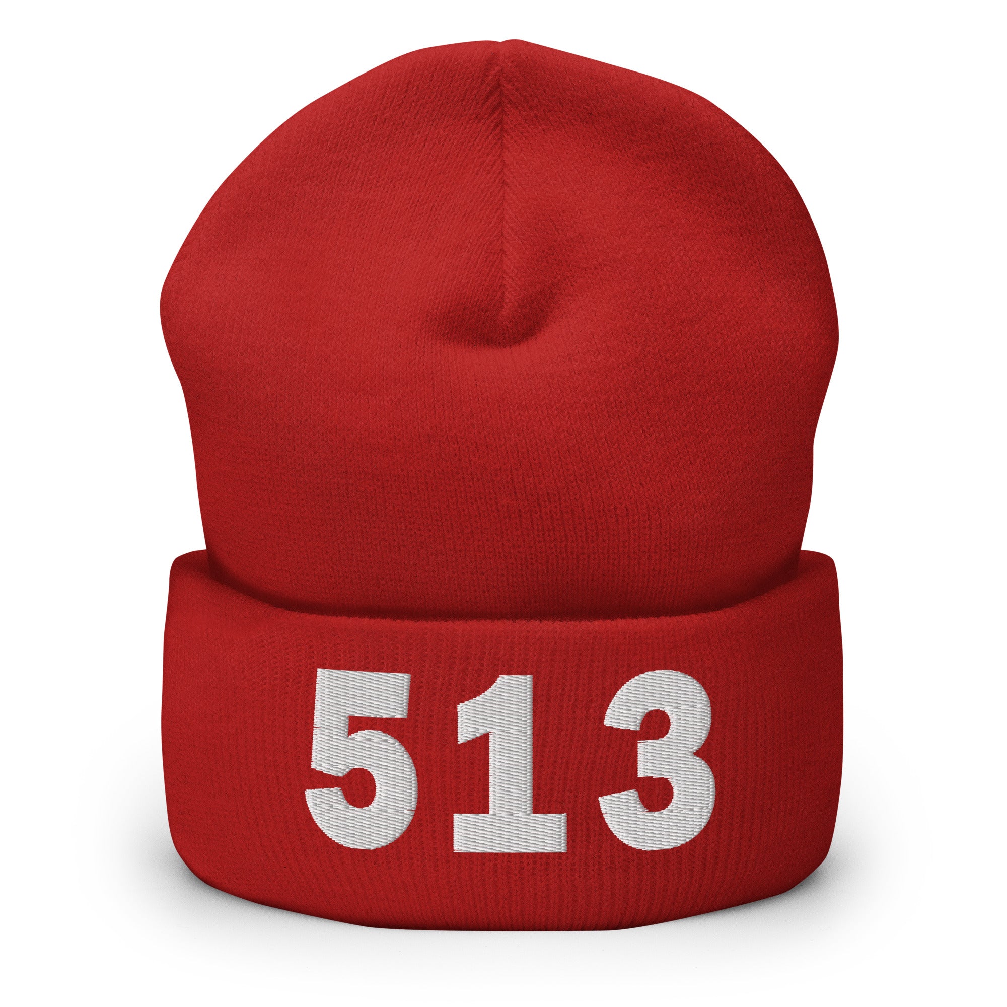 513 Area Code Cuffed Beanie