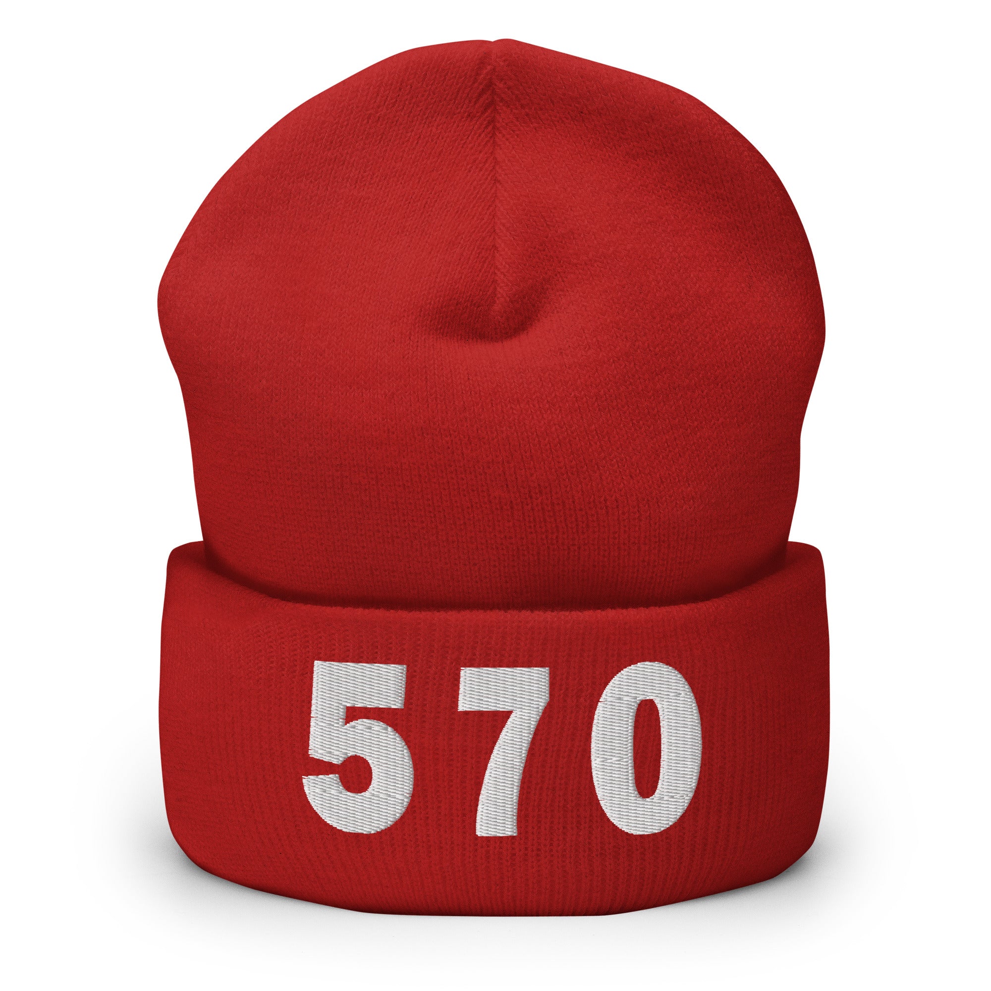 570 Area Code Cuffed Beanie