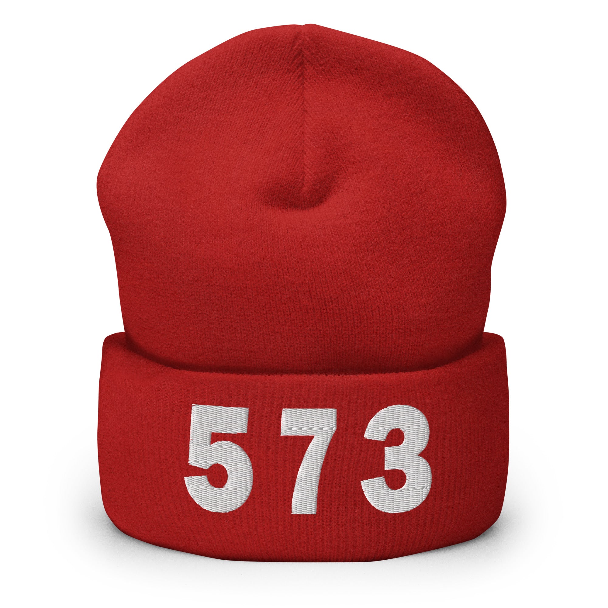 573 Area Code Cuffed Beanie