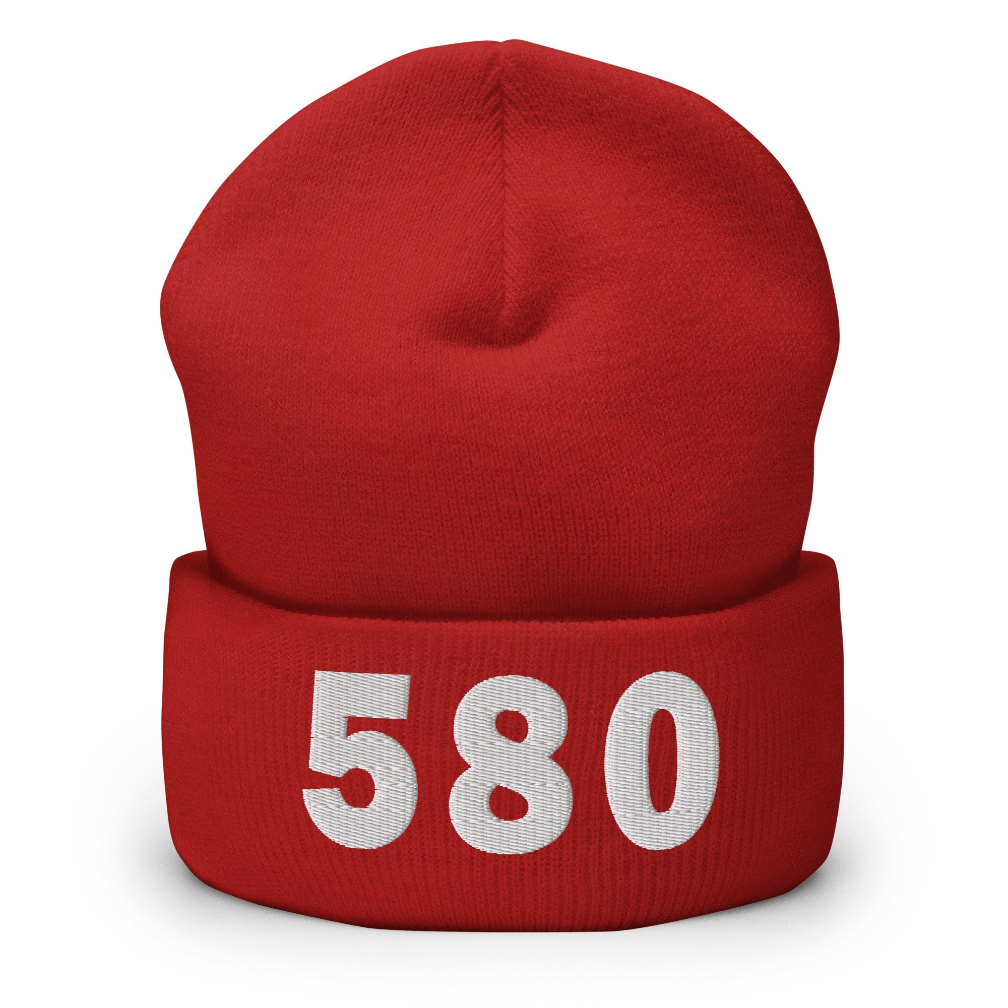 580 Area Code Cuffed Beanie