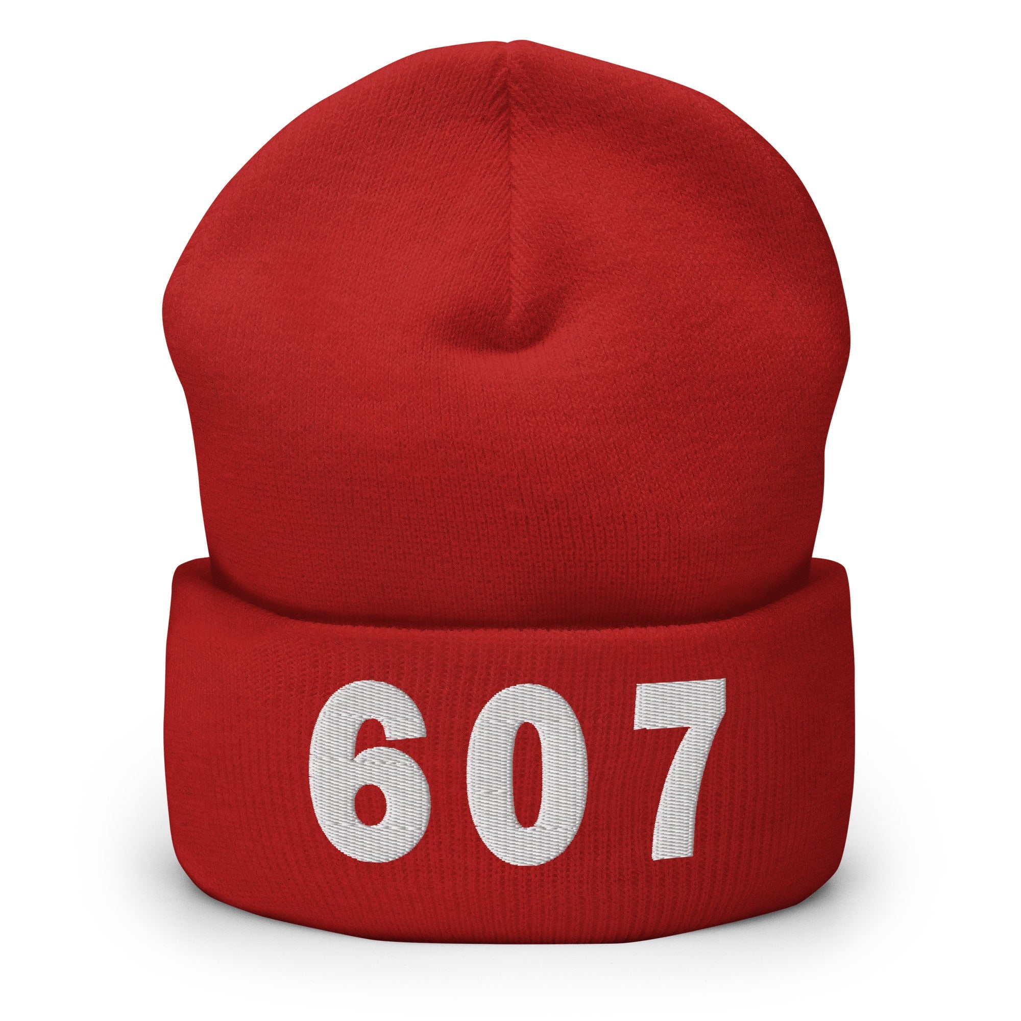 607 Area Code Cuffed Beanie