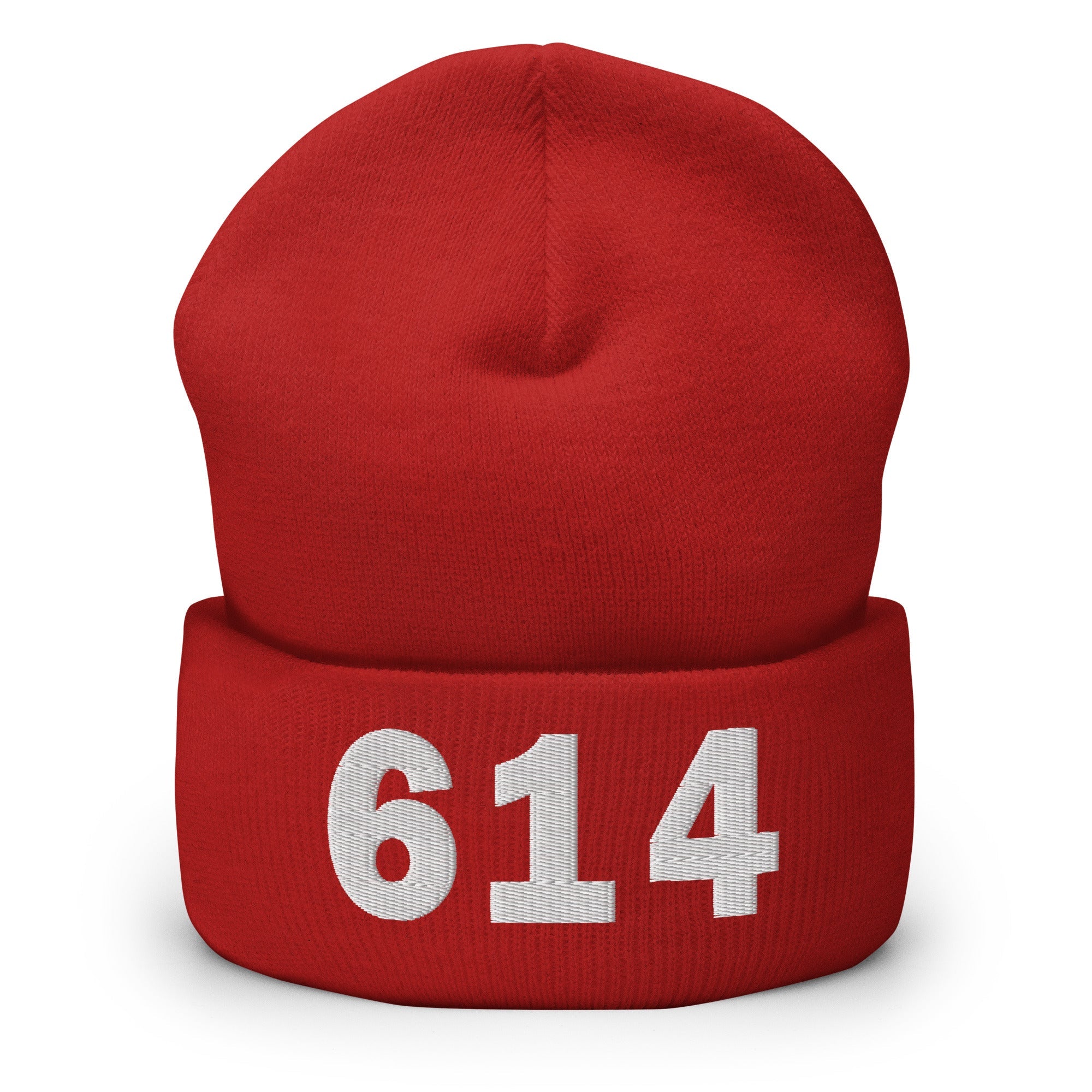 614 Area Code Cuffed Beanie