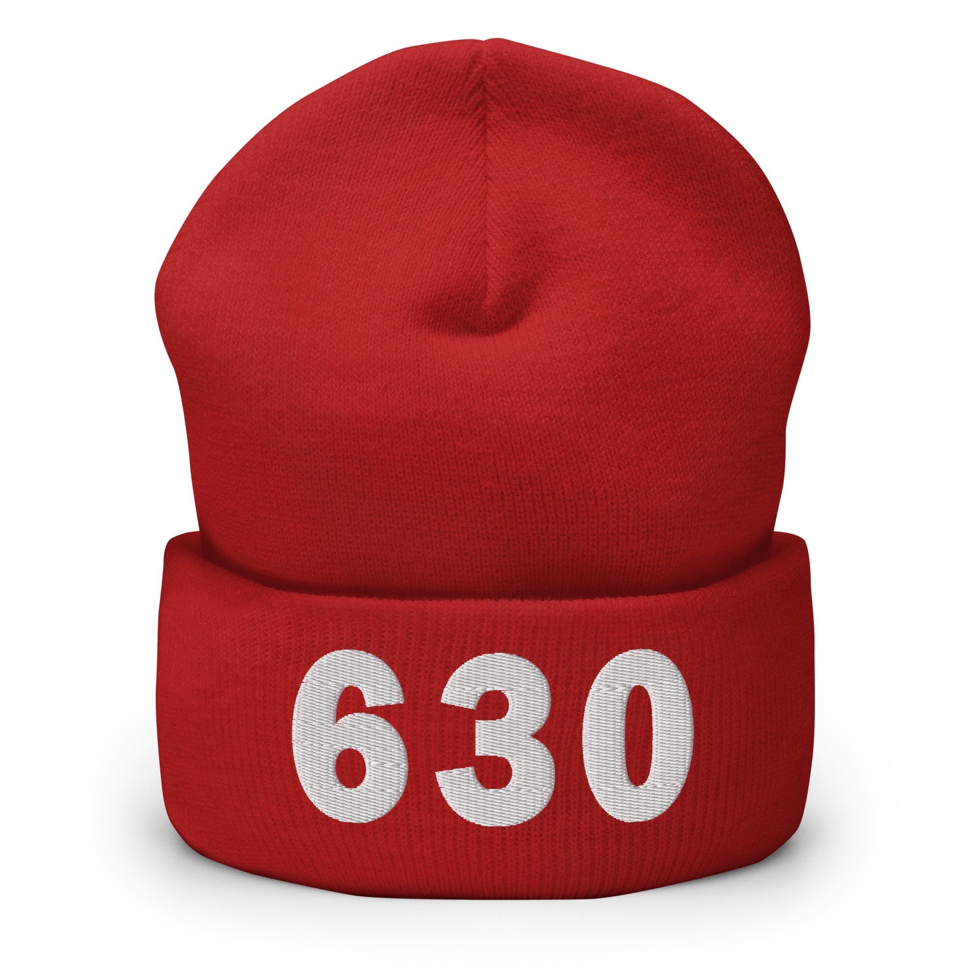 630 Area Code Cuffed Beanie