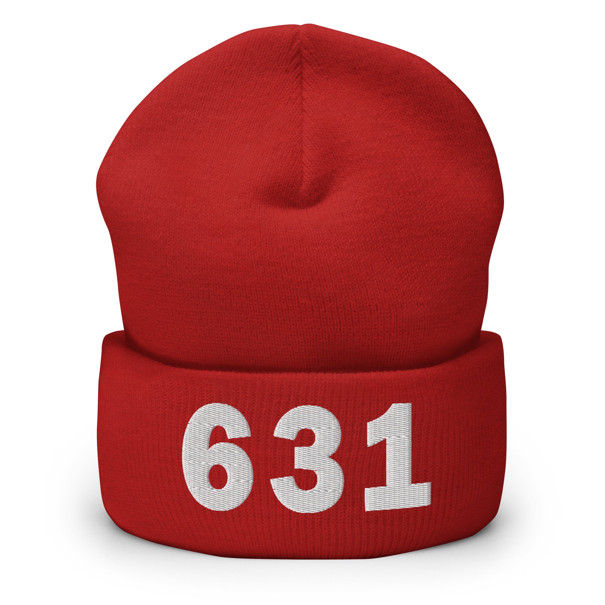 631 Area Code Cuffed Beanie