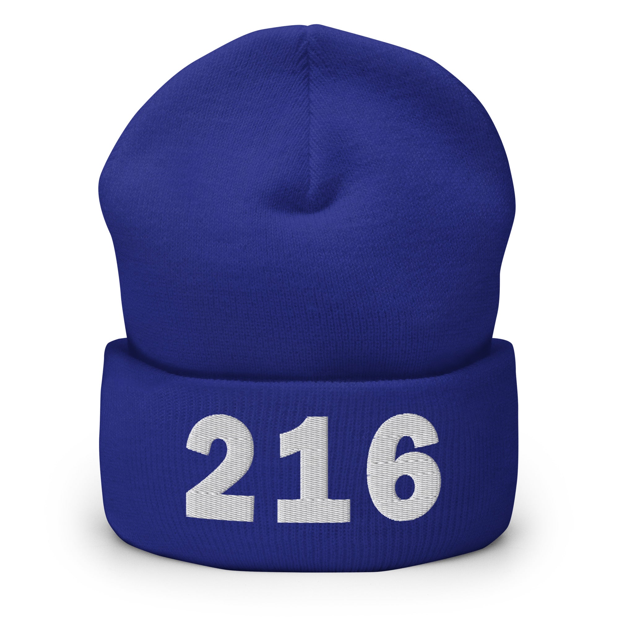 216 Area Code Cuffed Beanie