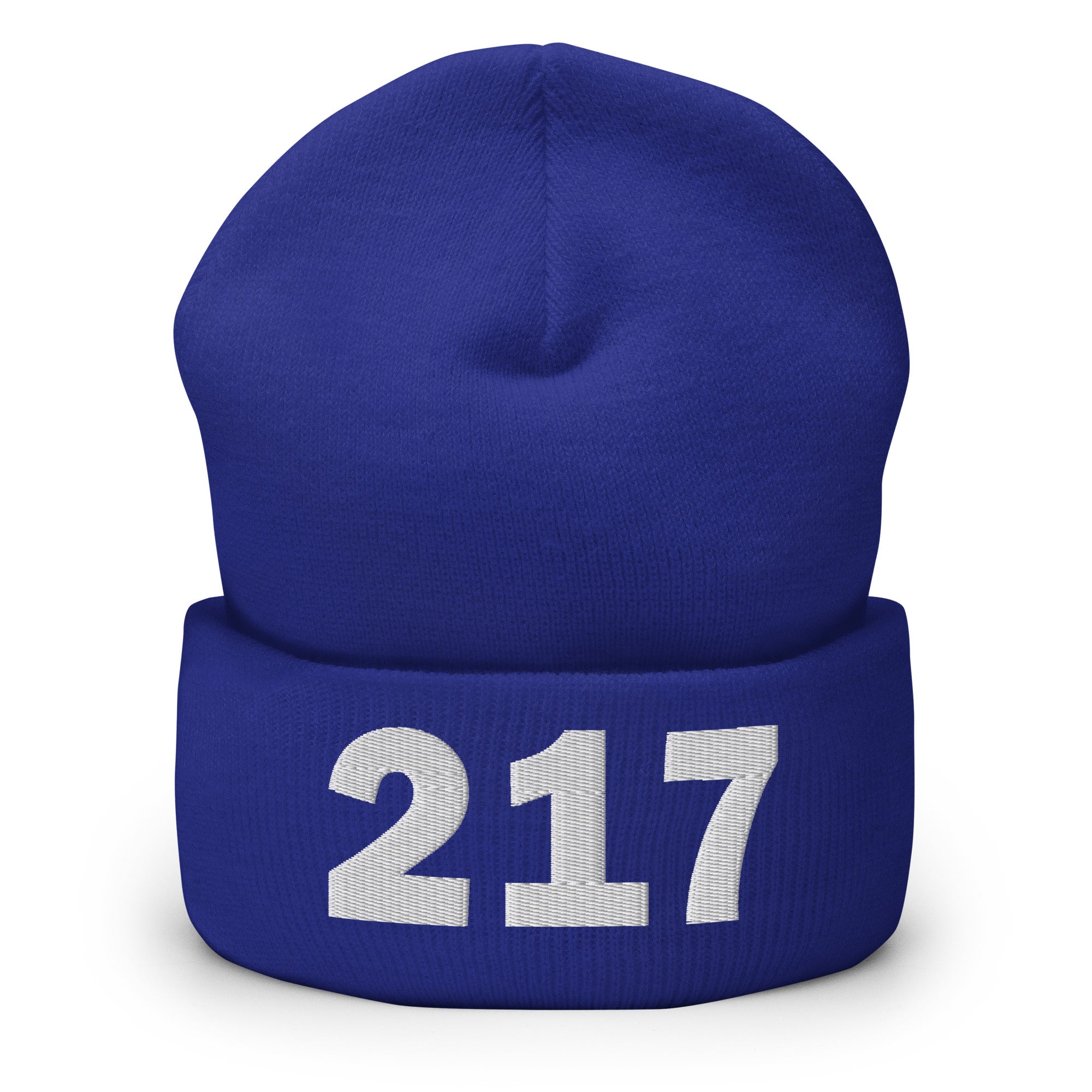 217 Area Code Cuffed Beanie