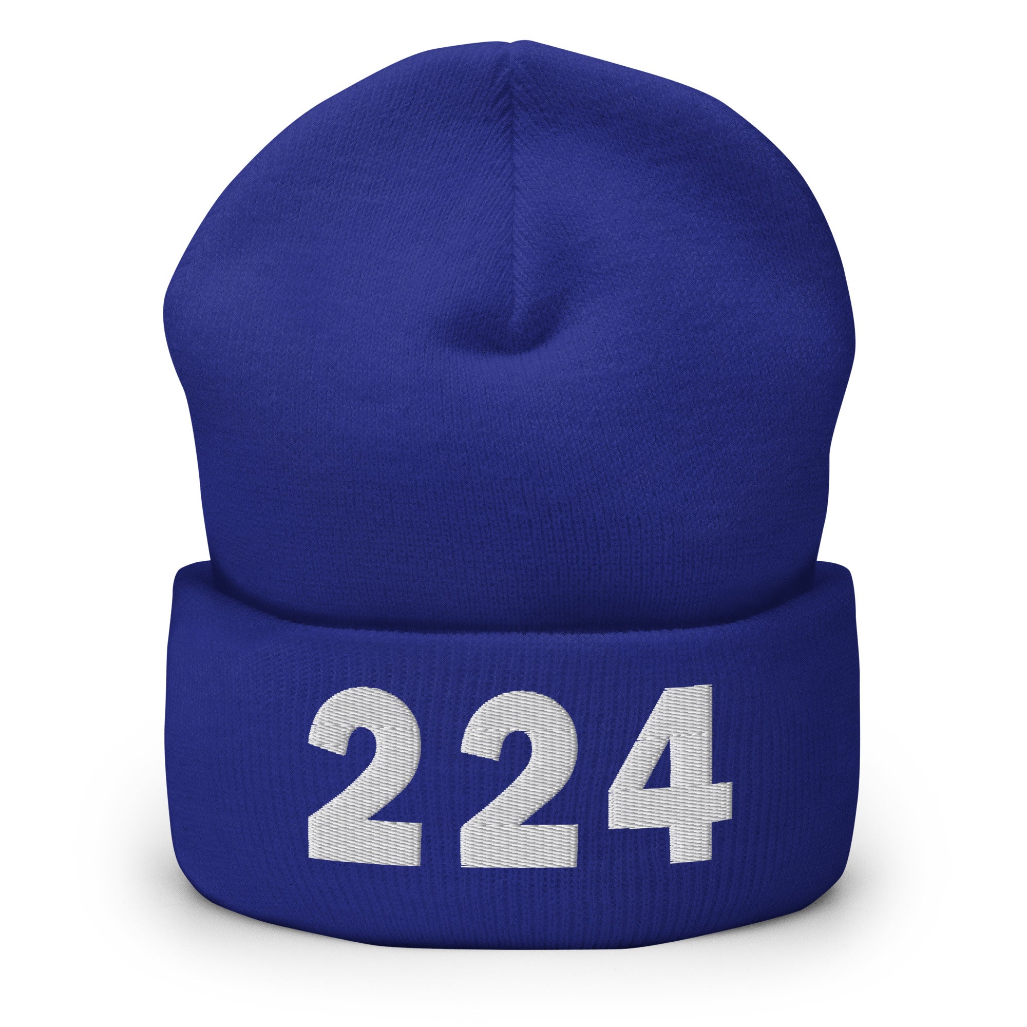 224 Area Code Cuffed Beanie