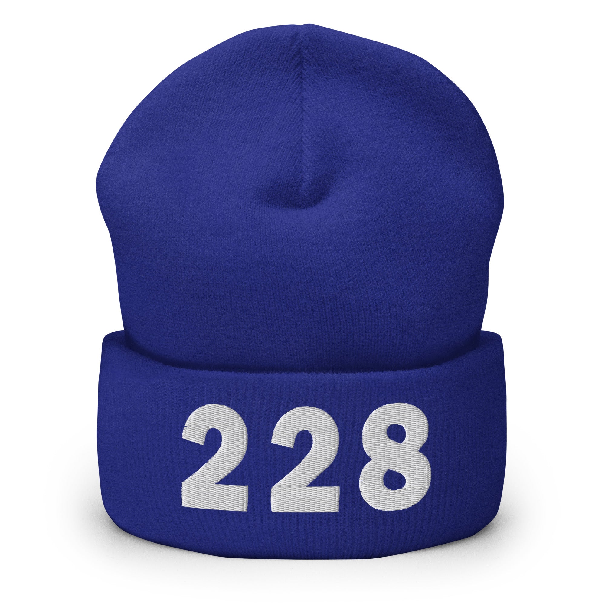 228 Area Code Cuffed Beanie
