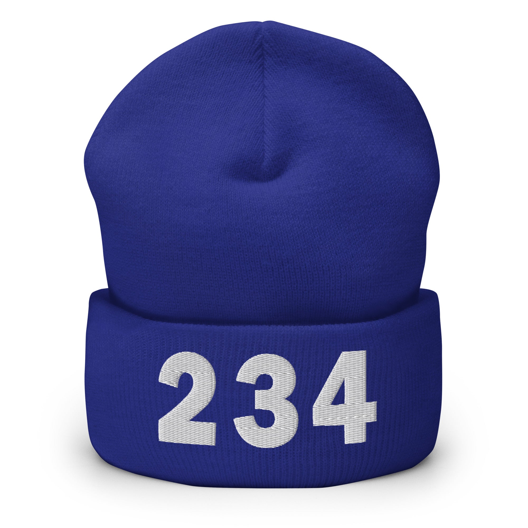 234 Area Code Cuffed Beanie