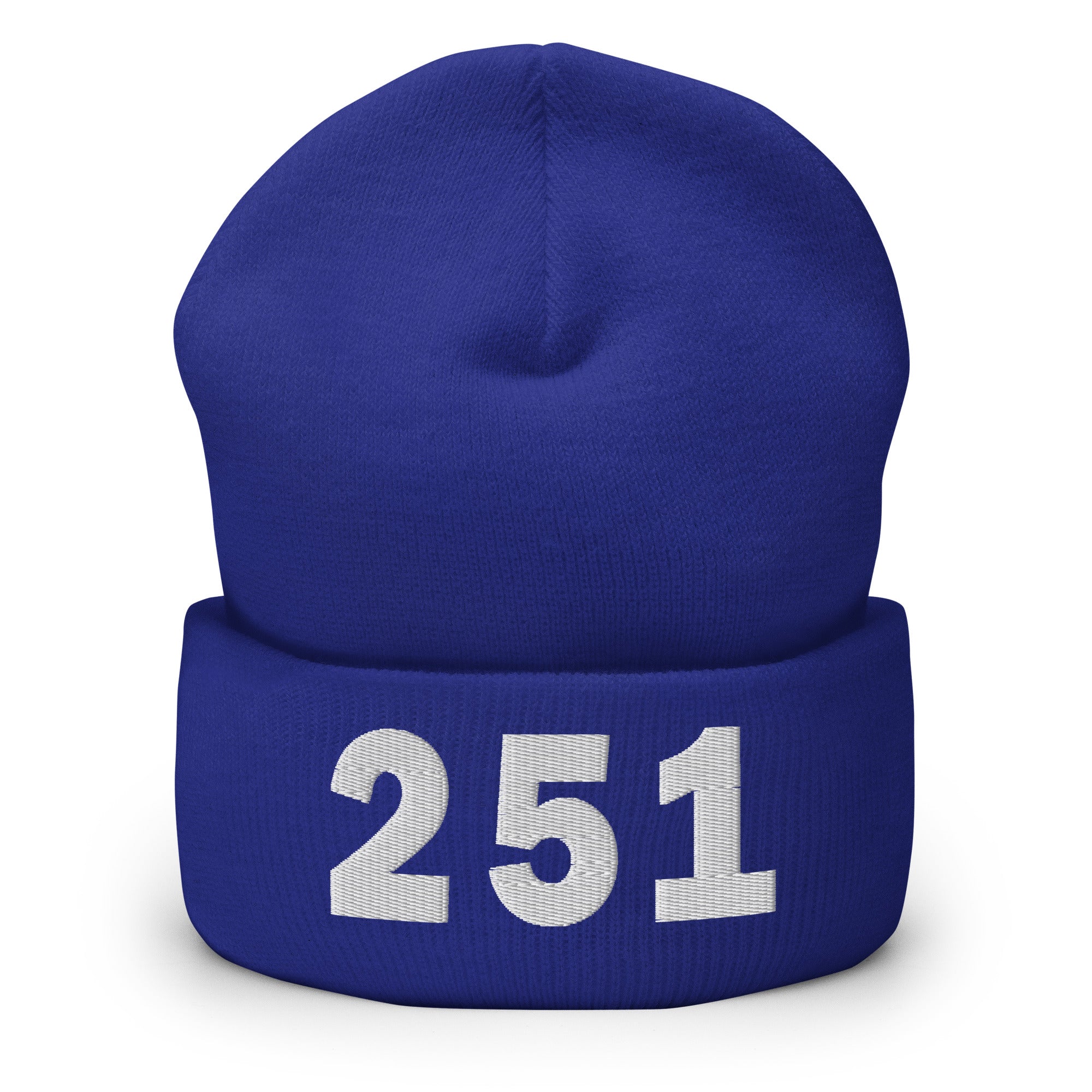 251 Area Code Cuffed Beanie