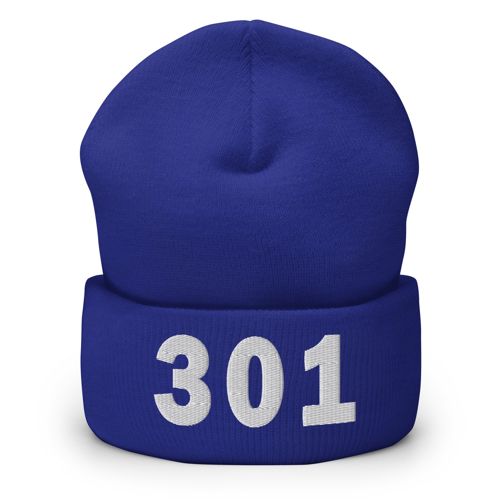 301 Area Code Cuffed Beanie