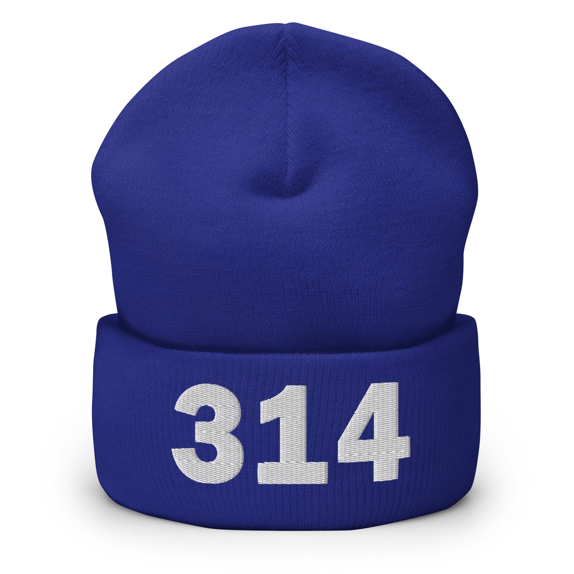 314 Area Code Cuffed Beanie