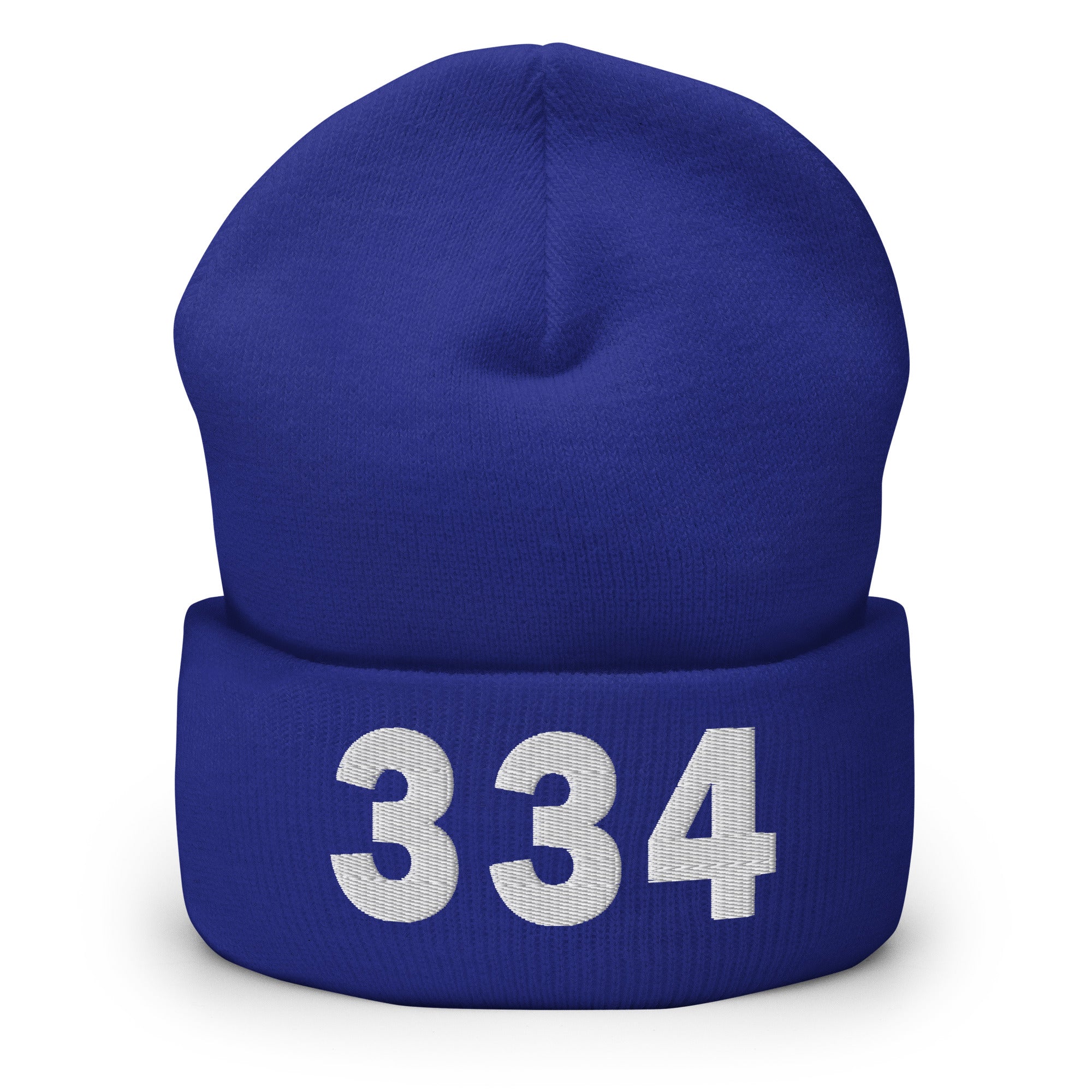334 Area Code Cuffed Beanie