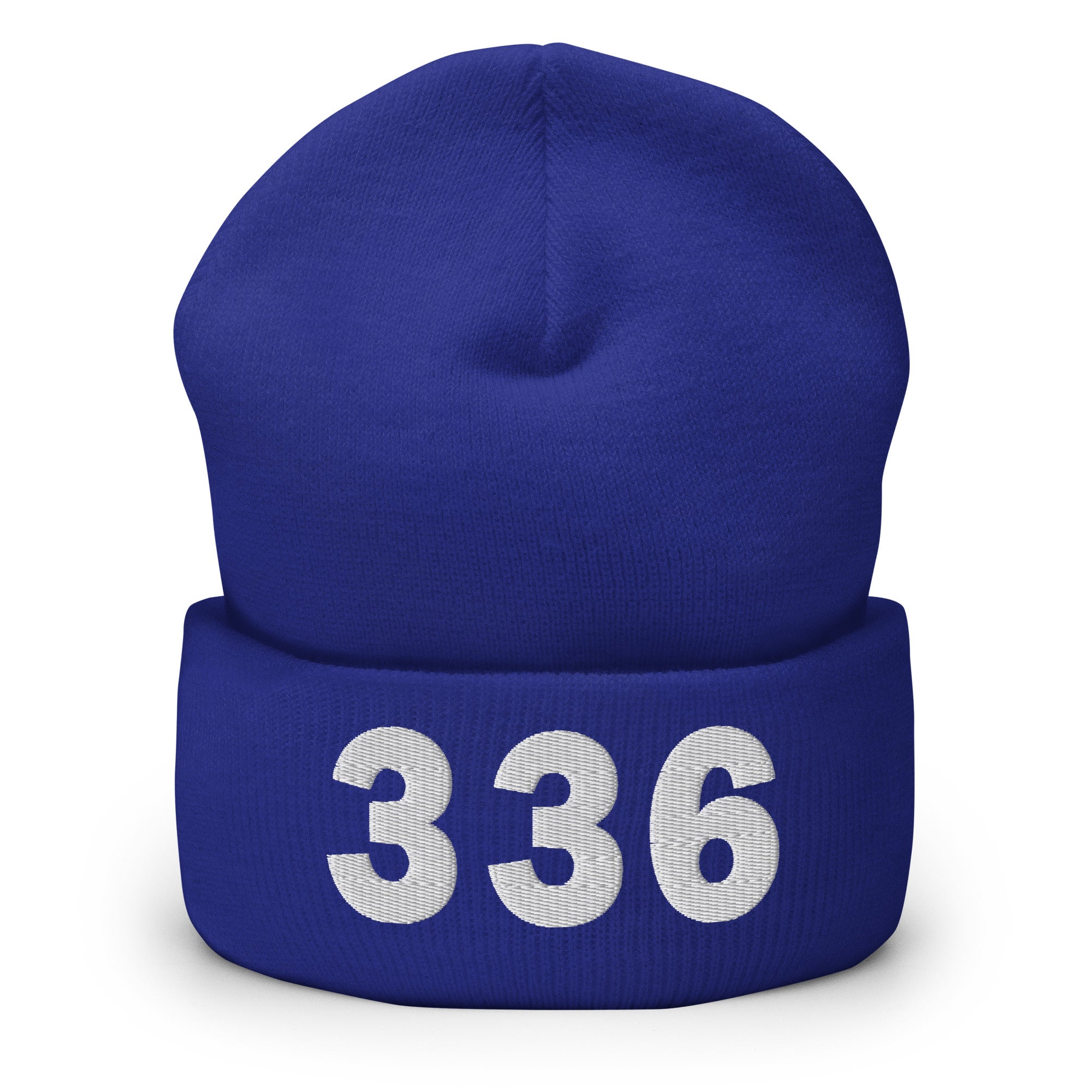 336 Area Code Cuffed Beanie
