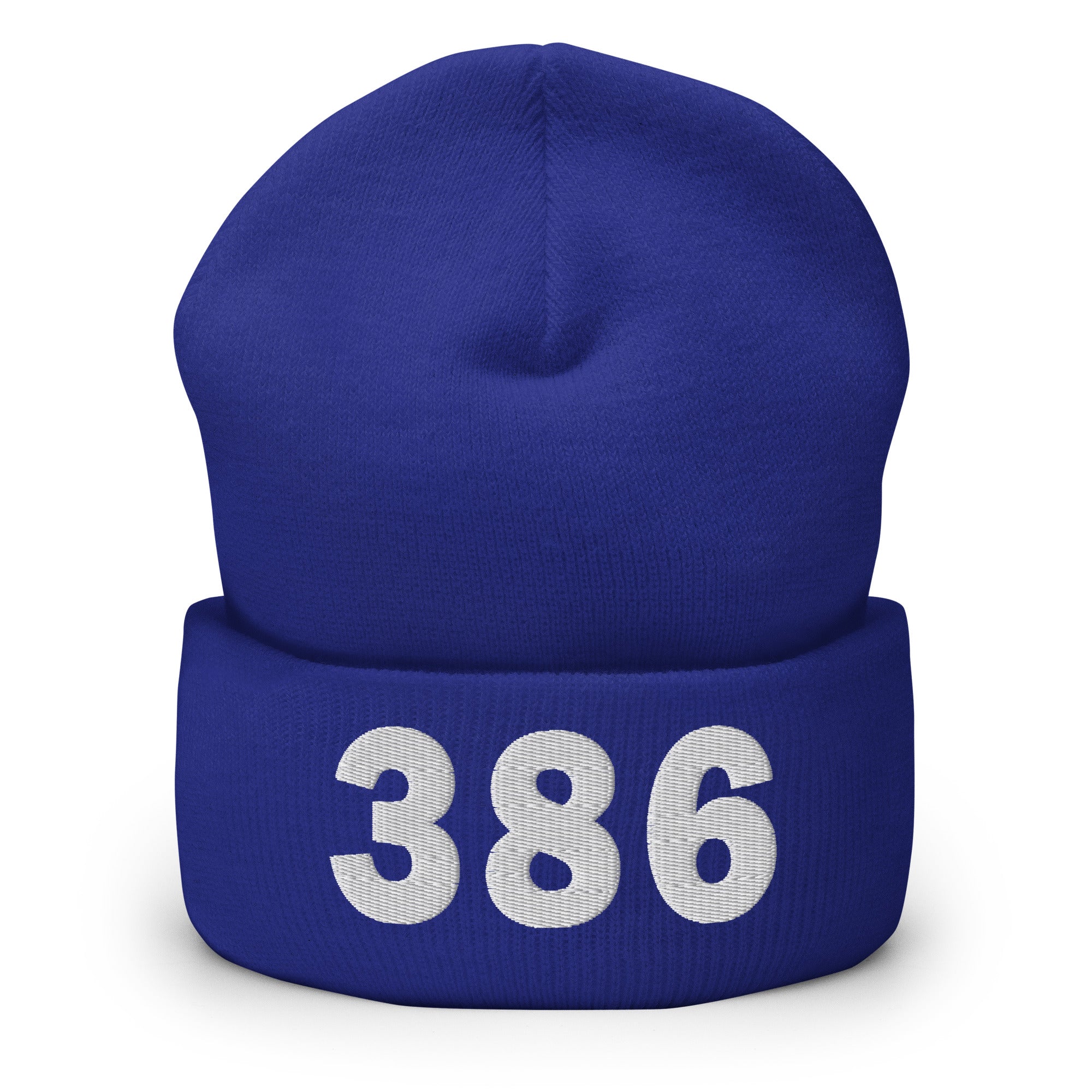 386 Area Code Cuffed Beanie