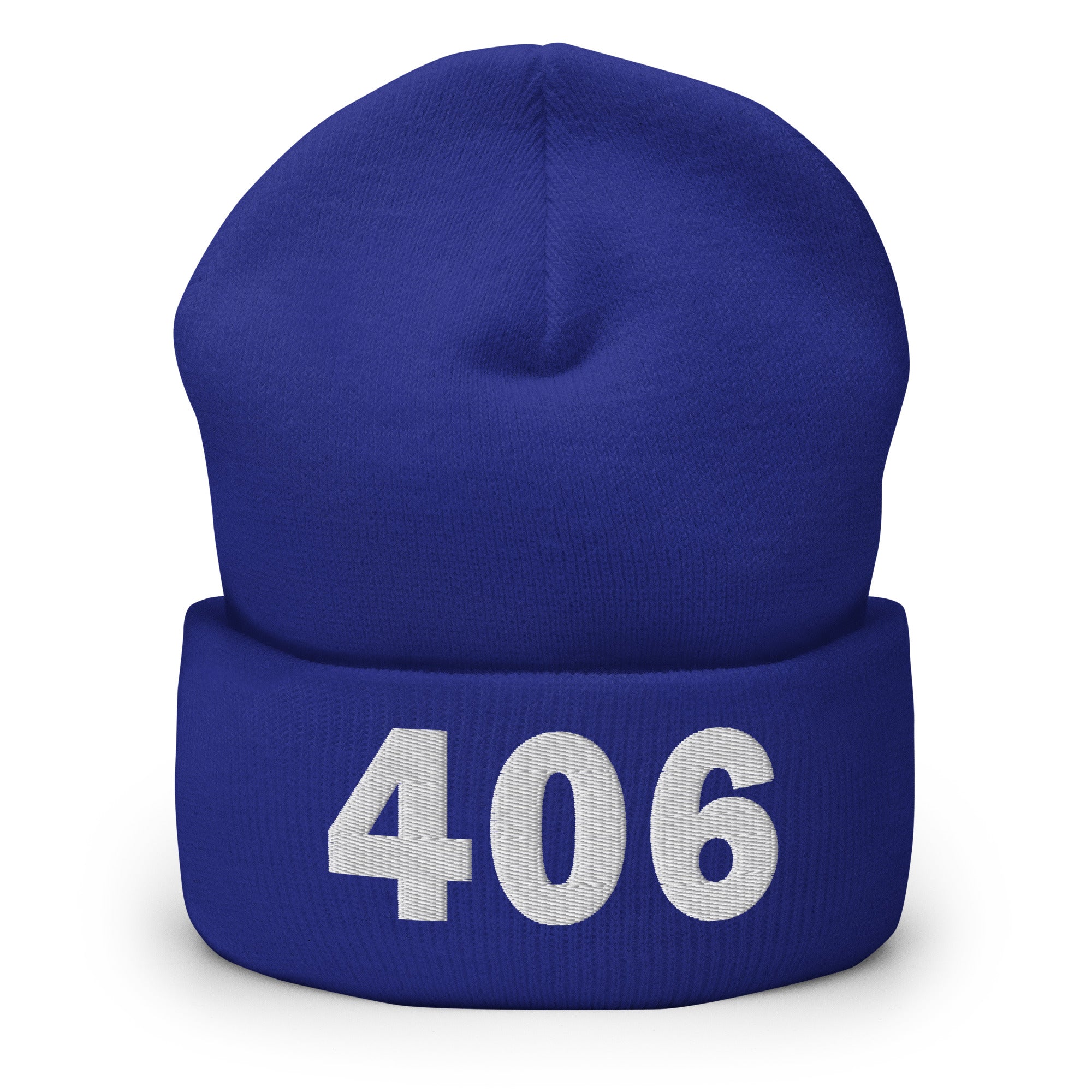 406 Area Code Cuffed Beanie