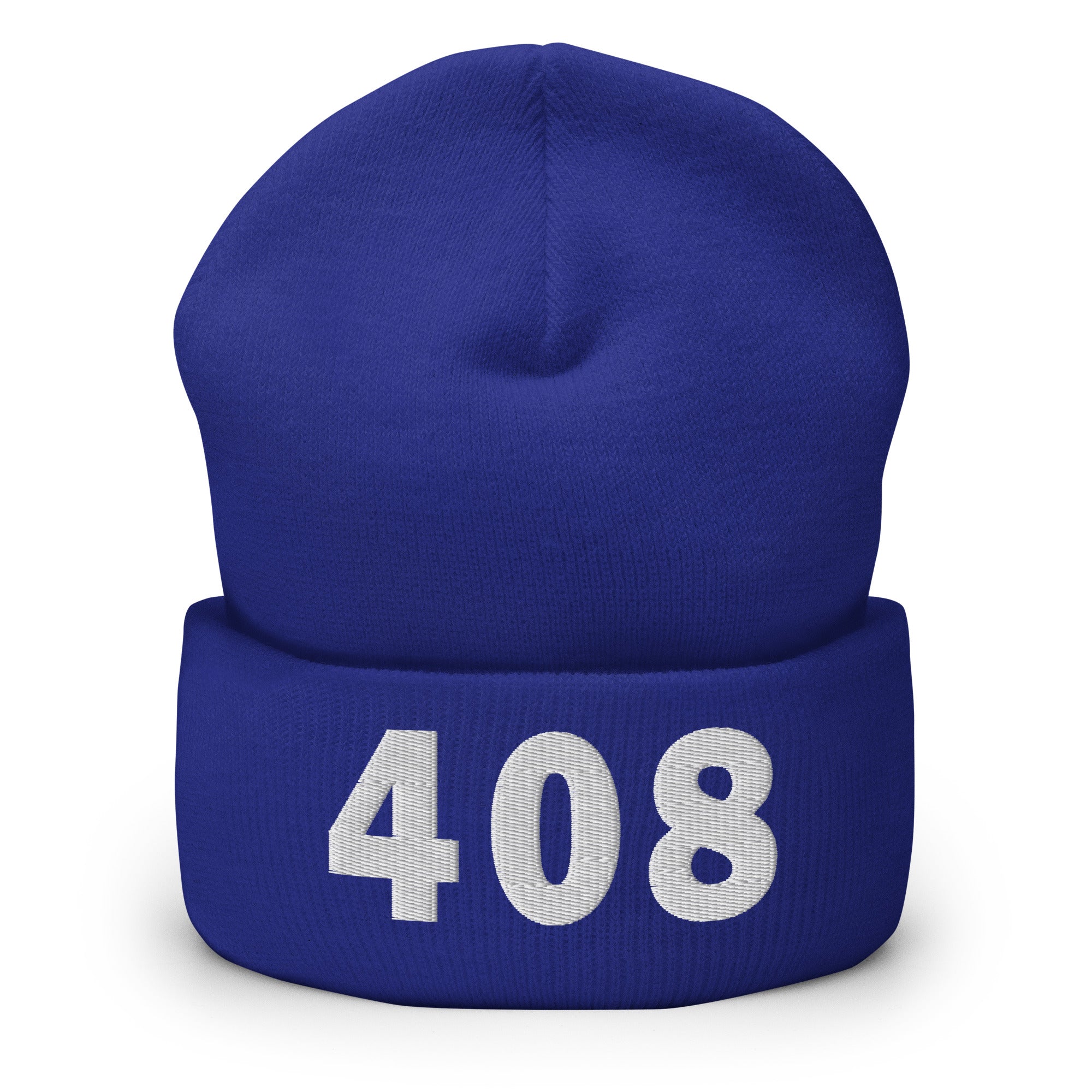 408 Area Code Cuffed Beanie