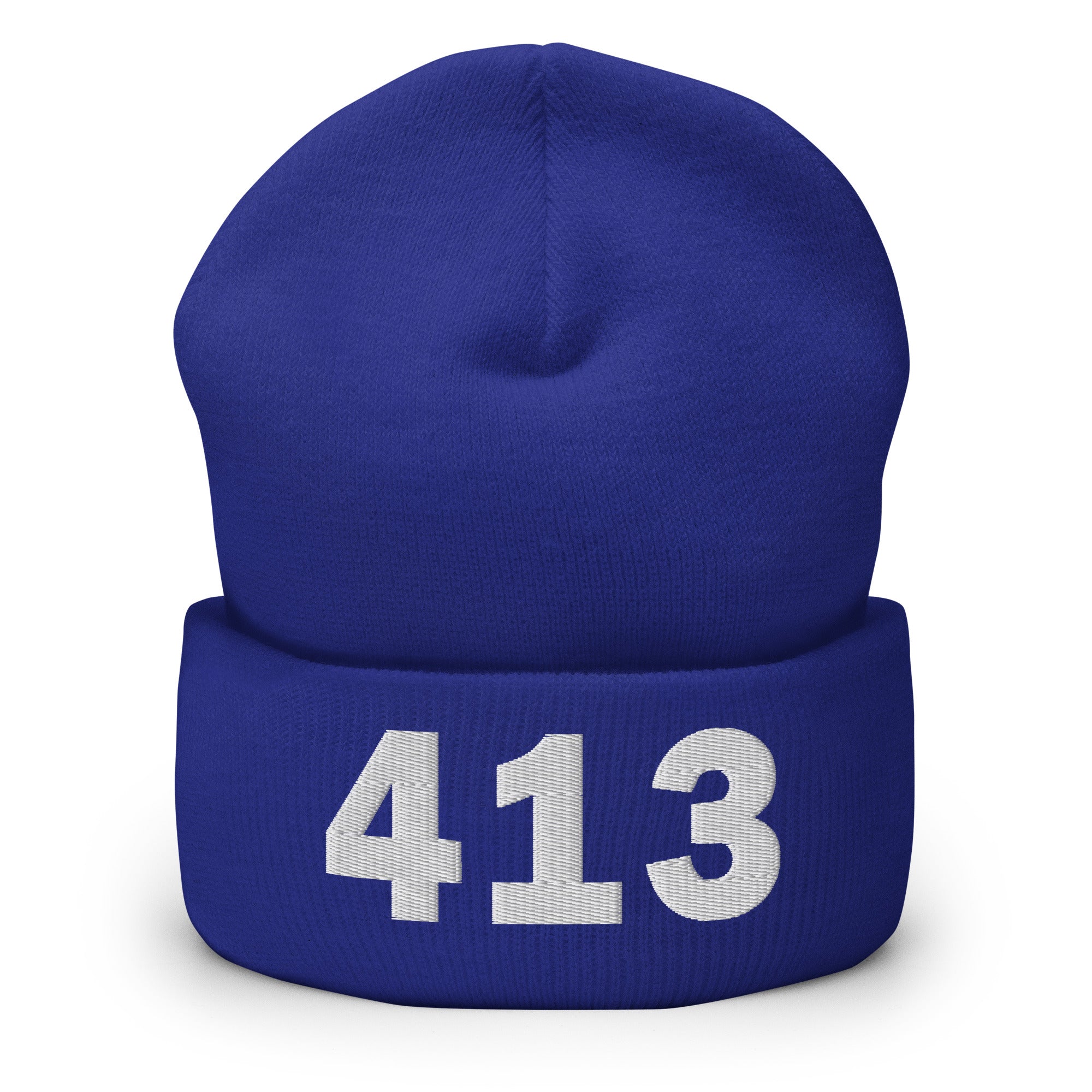 413 Area Code Cuffed Beanie