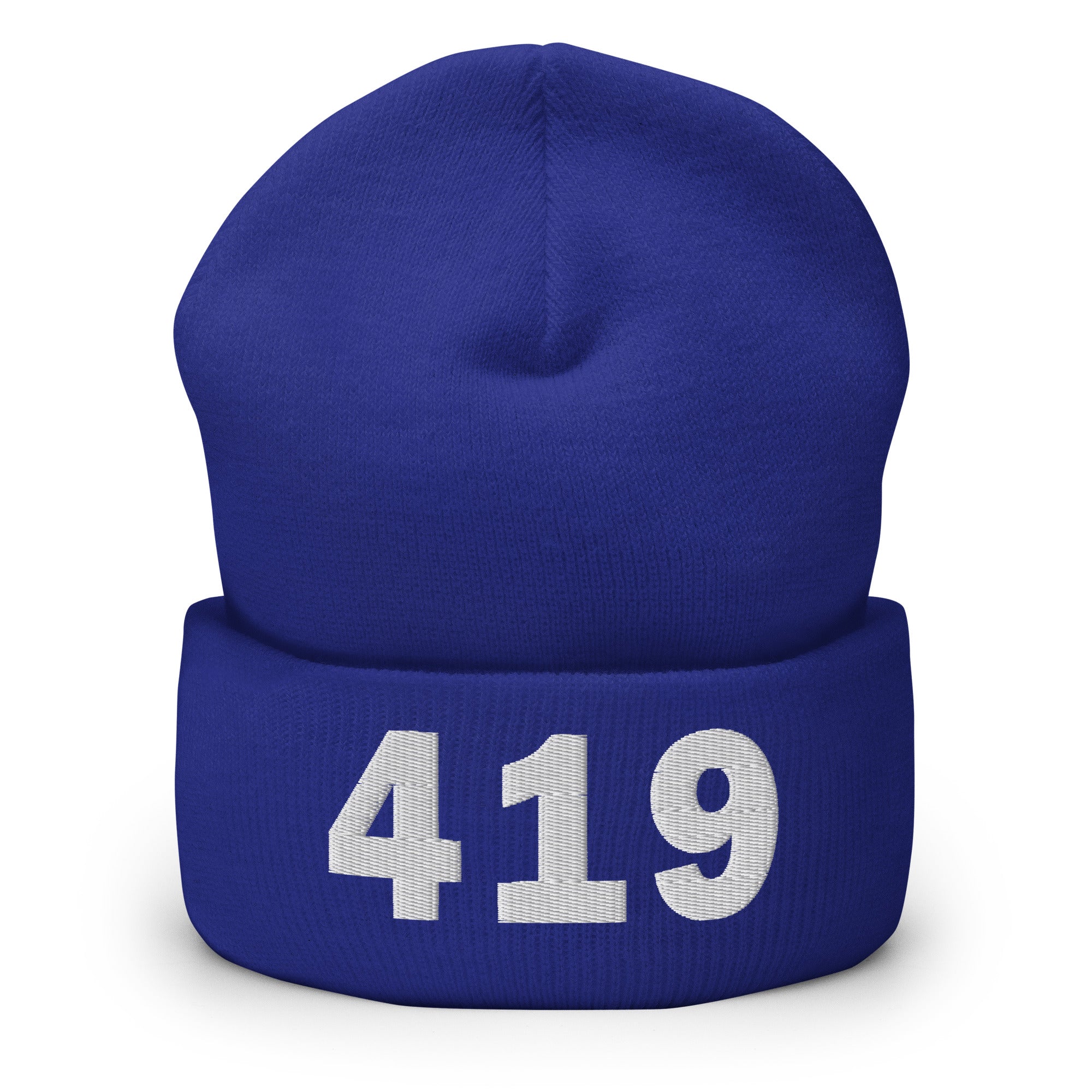 419 Area Code Cuffed Beanie