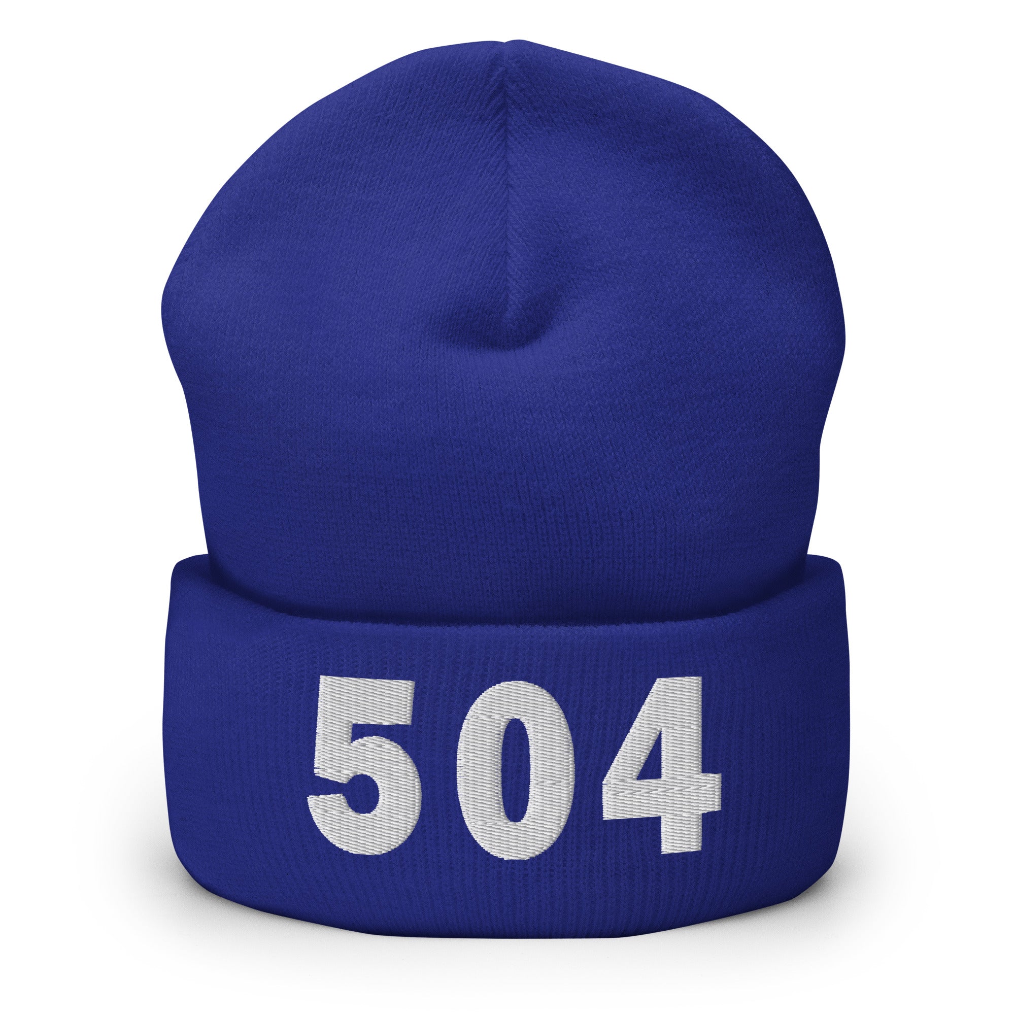 504 Area Code Cuffed Beanie