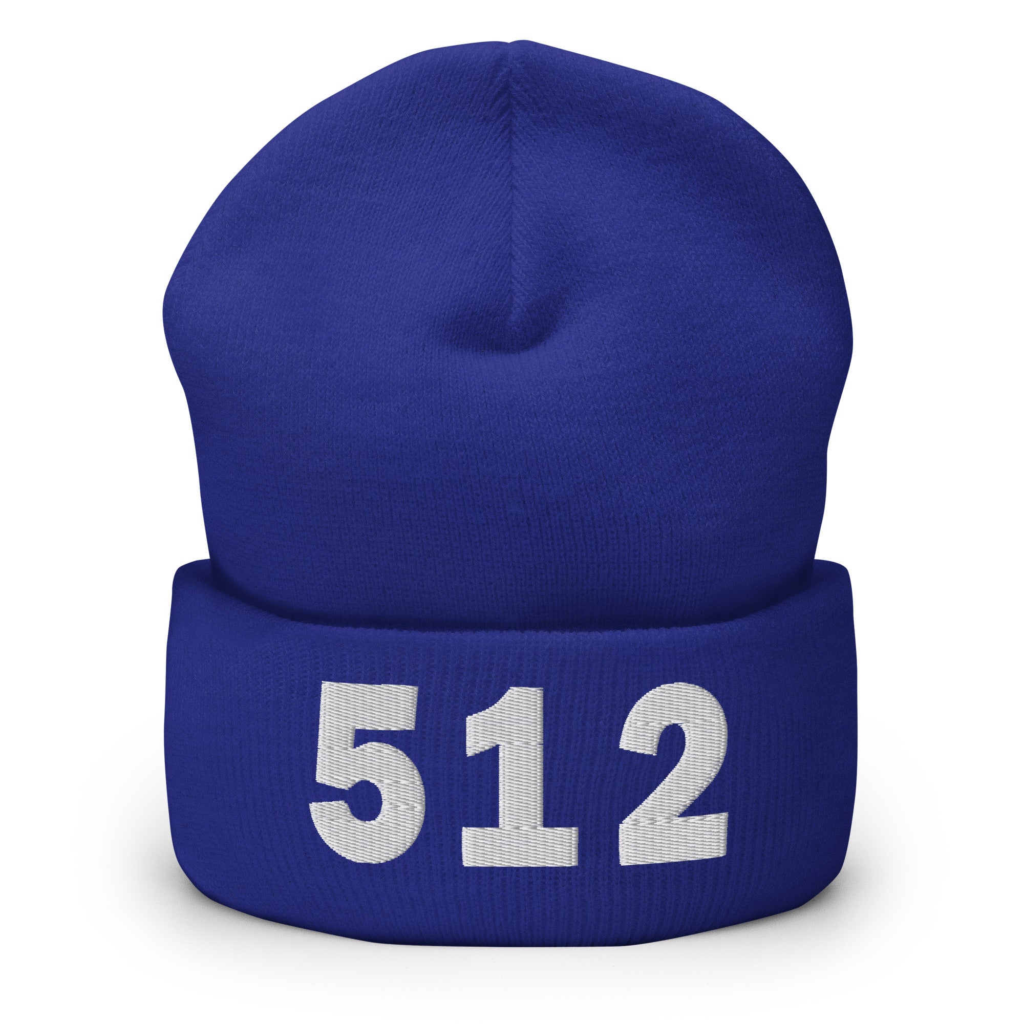 512 Area Code Cuffed Beanie