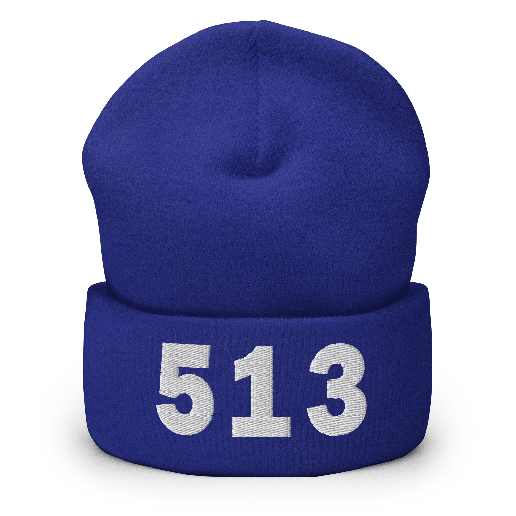 513 Area Code Cuffed Beanie