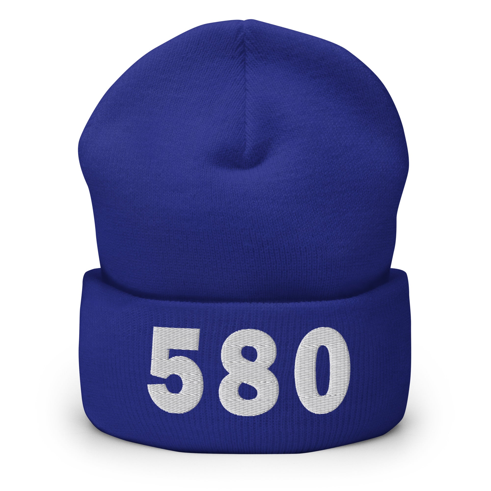 580 Area Code Cuffed Beanie