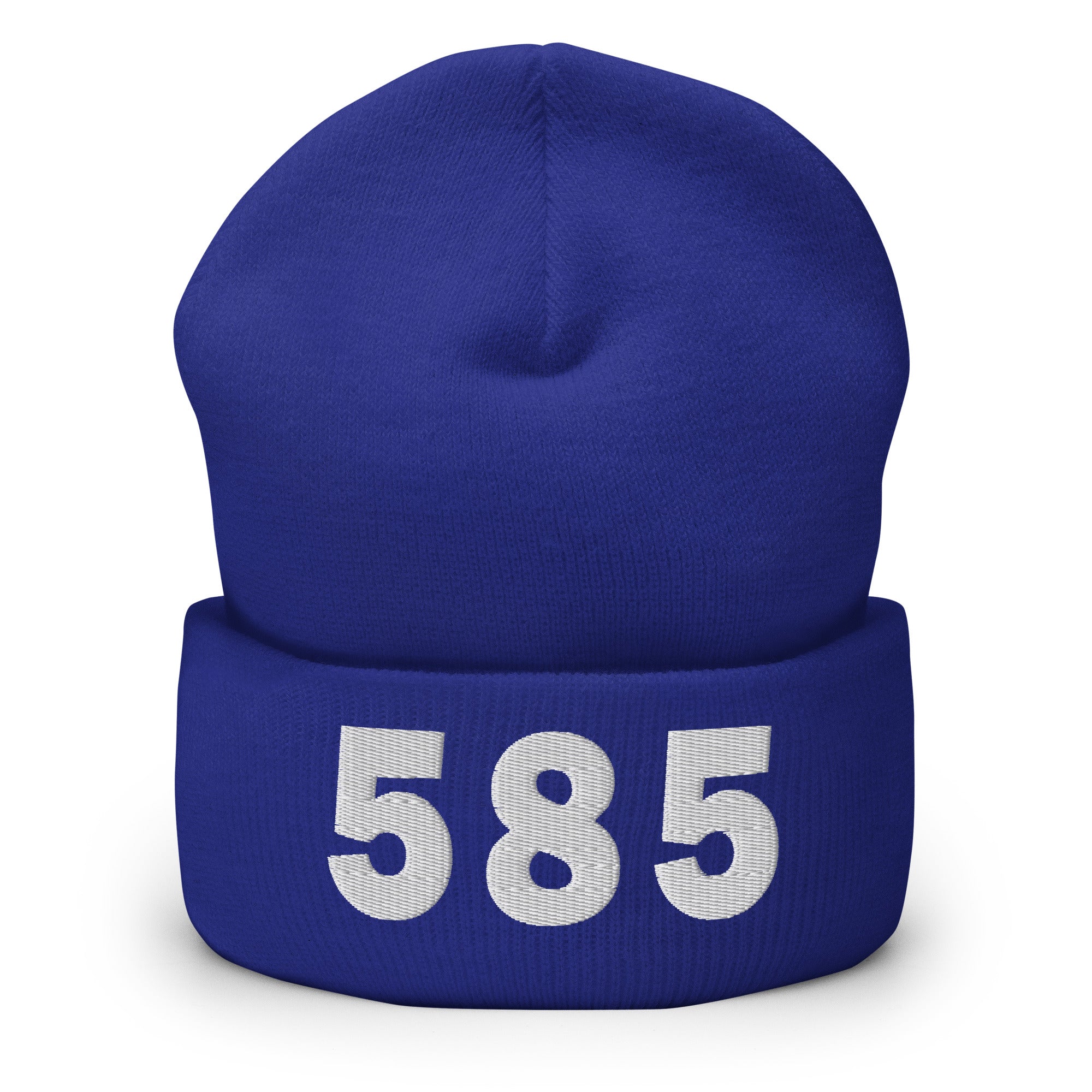 585 Area Code Cuffed Beanie