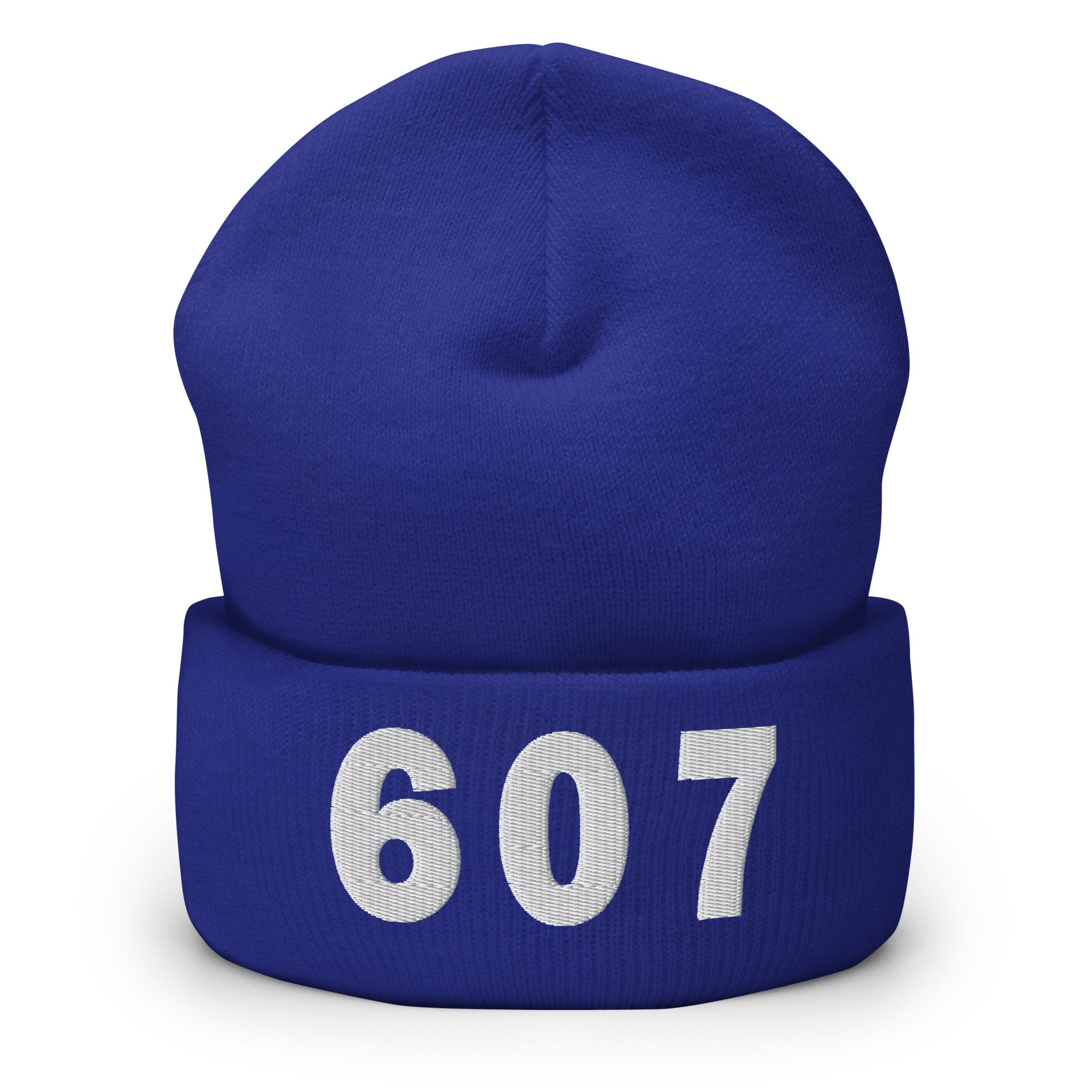 607 Area Code Cuffed Beanie