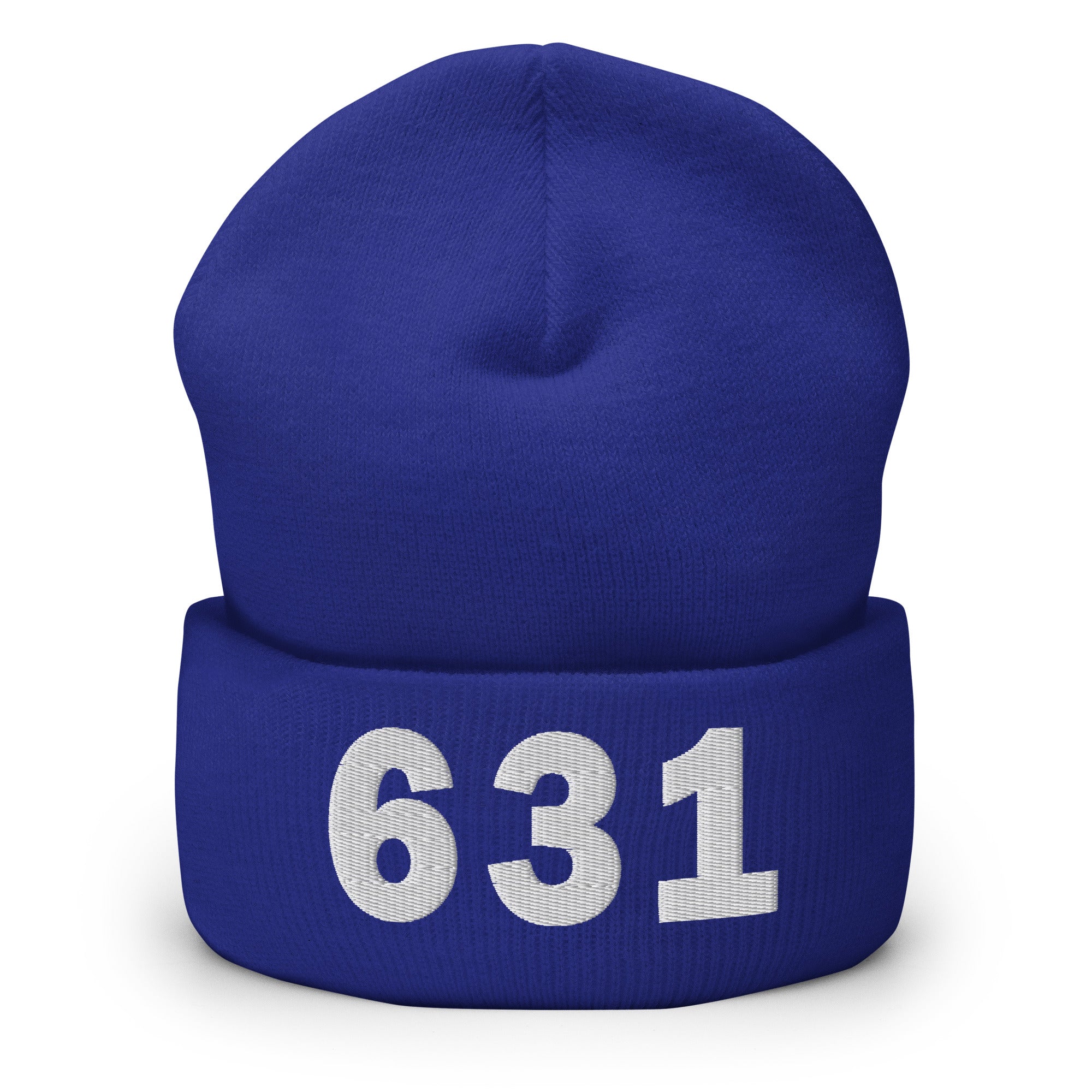 631 Area Code Cuffed Beanie
