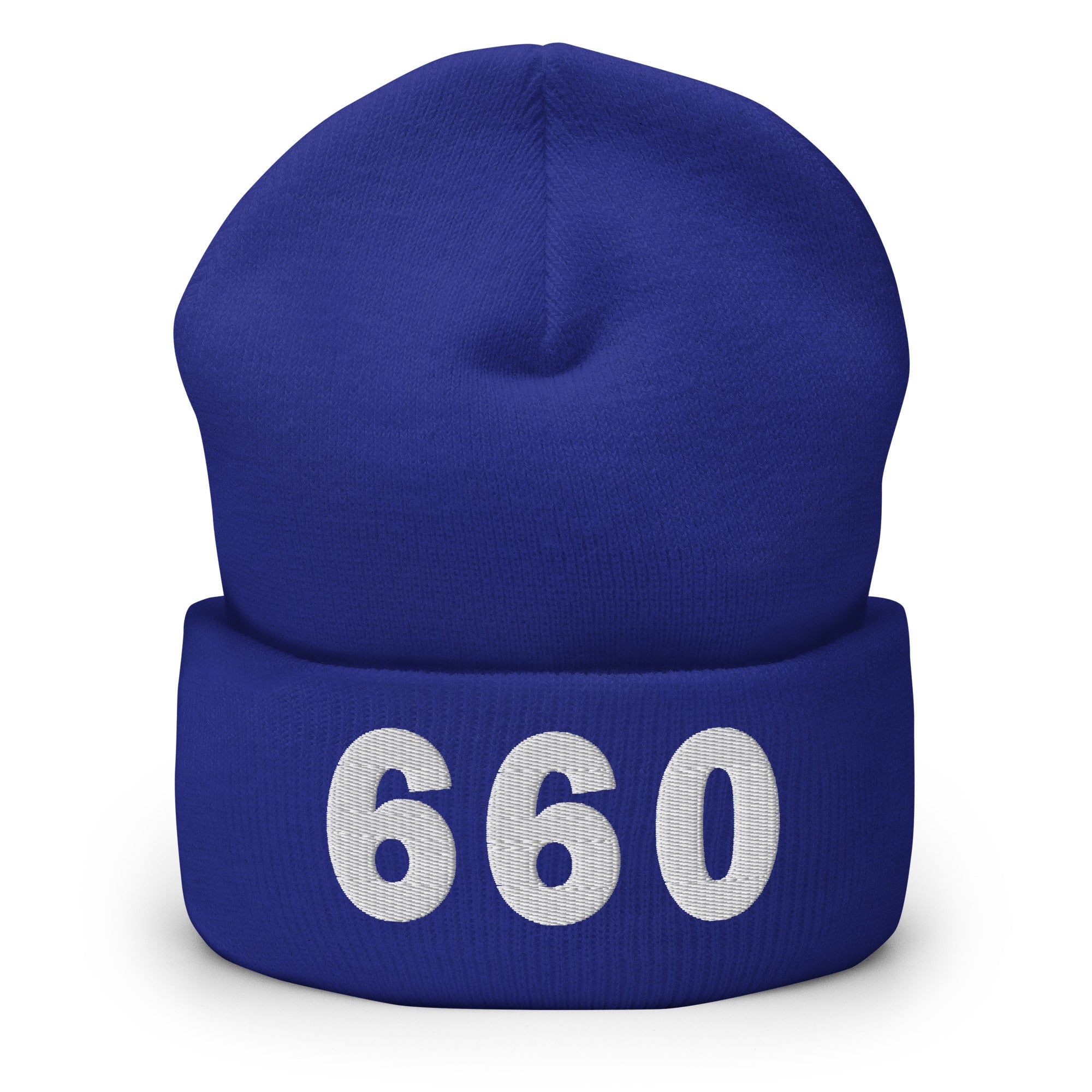 660 Area Code Cuffed Beanie