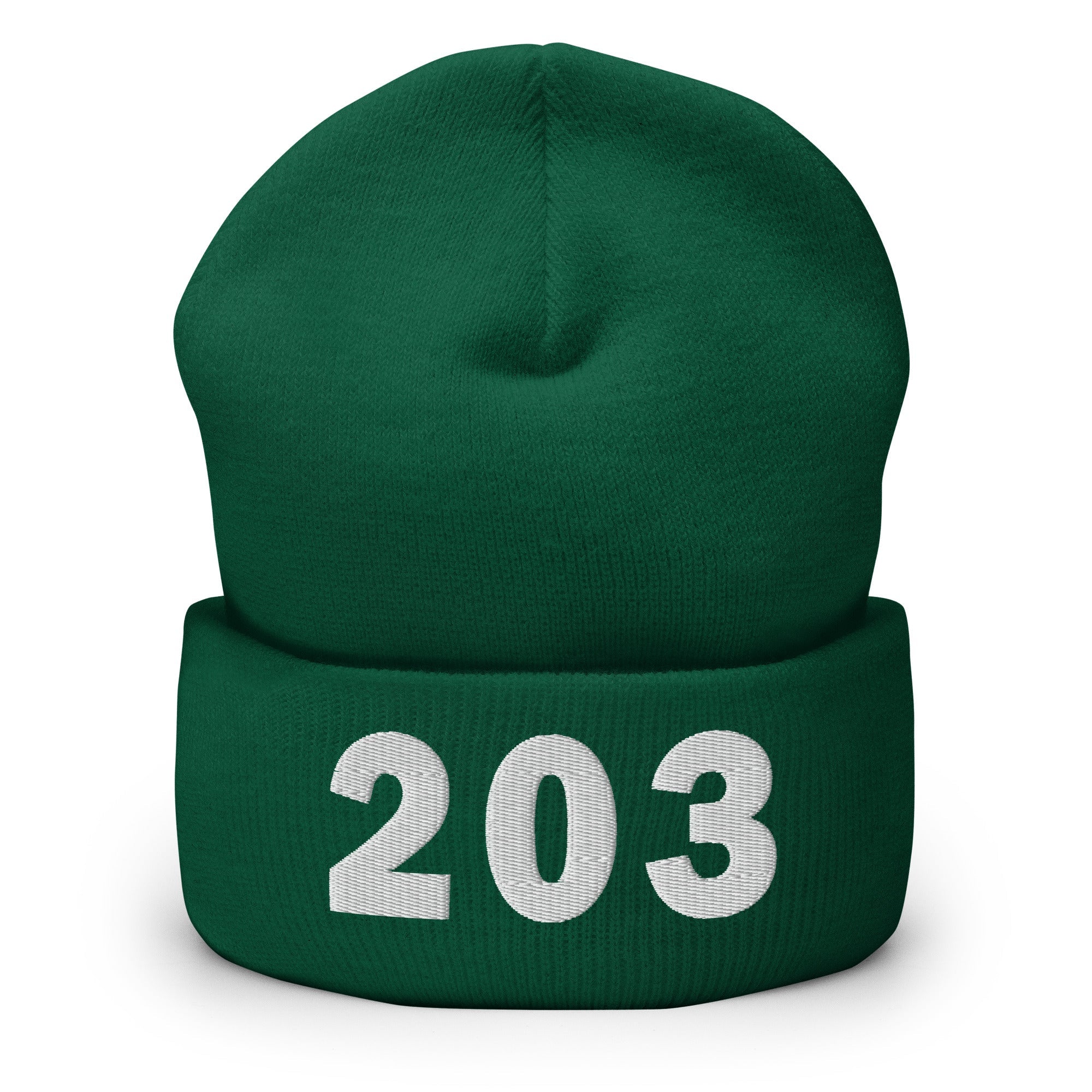 203 Area Code Cuffed Beanie