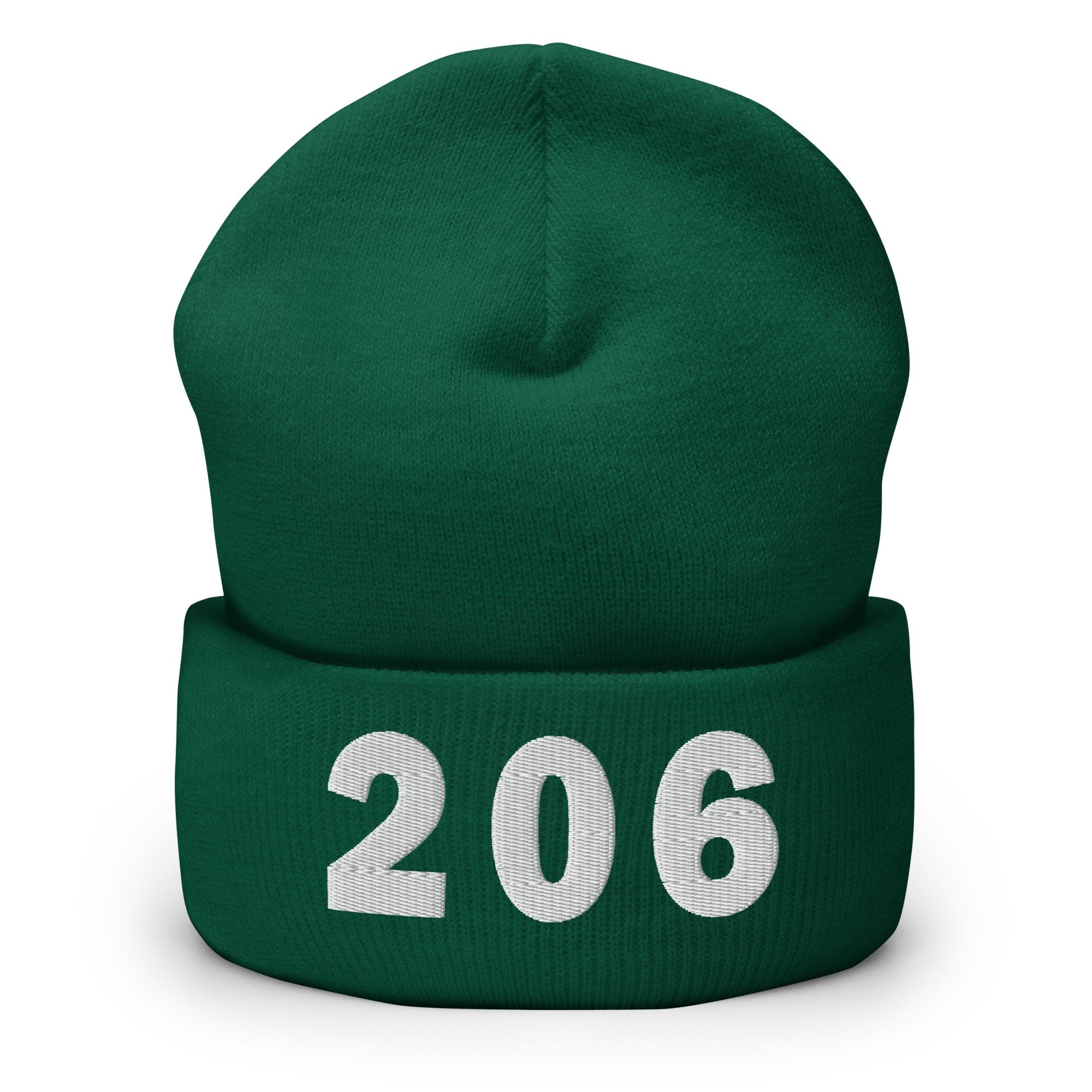 206 Area Code Cuffed Beanie